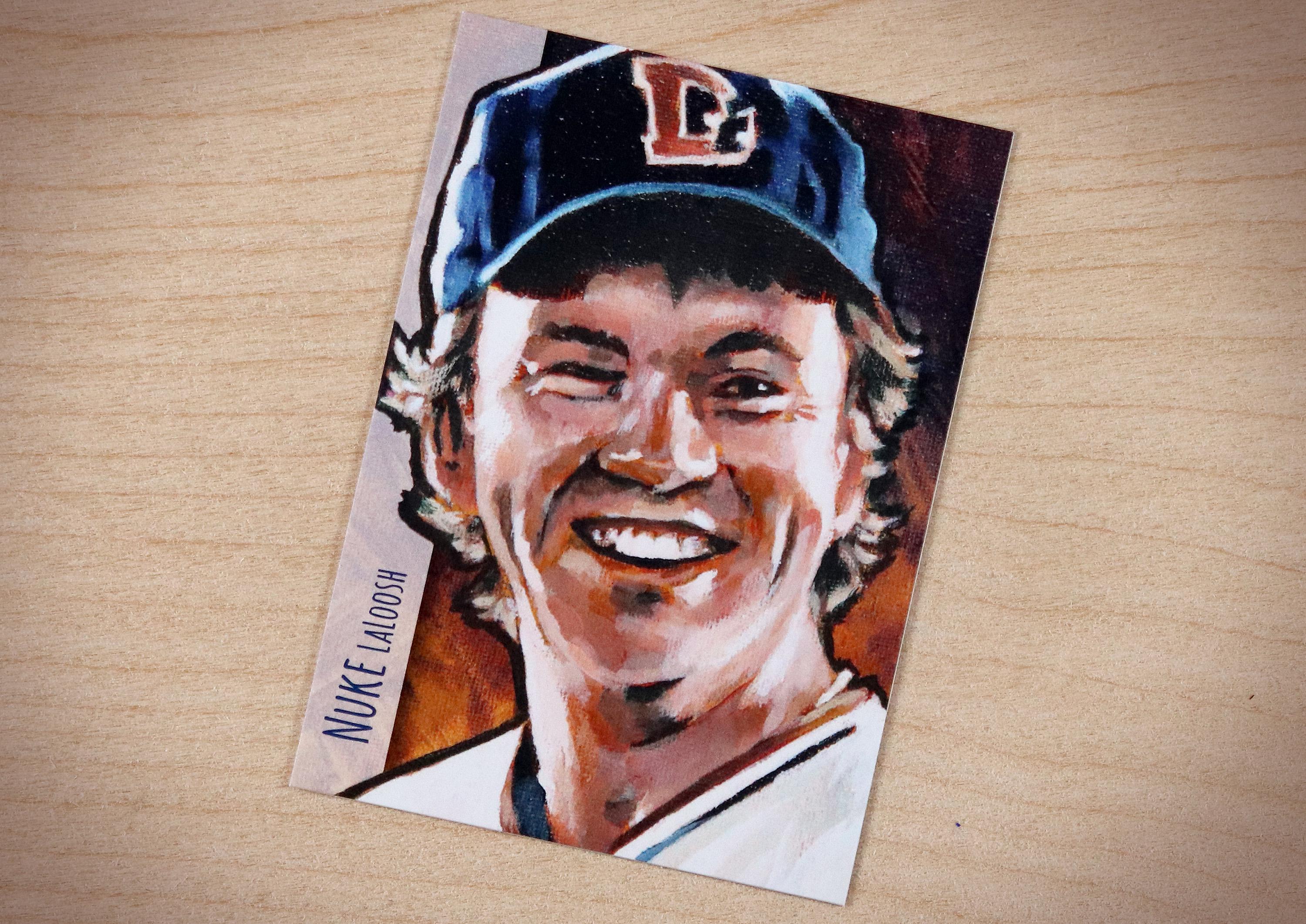 Bull Durham Nuke LaLoosh Tim Robbins ACEO Limited Edition Baseball Art Card