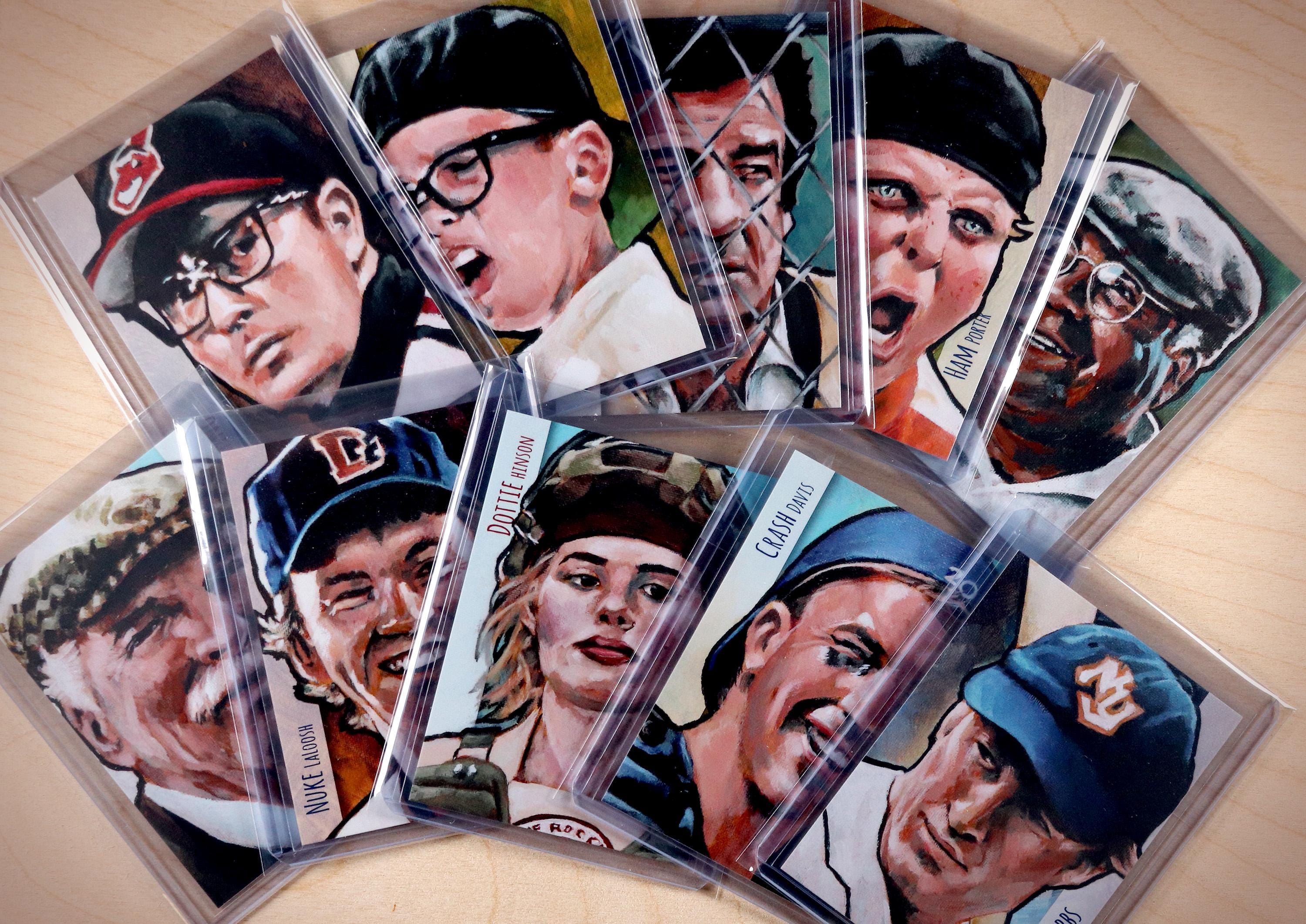 Baseball Movie Greats Complete Set (All 11 Cards) ACEO Limited Edition Baseball Art Cards