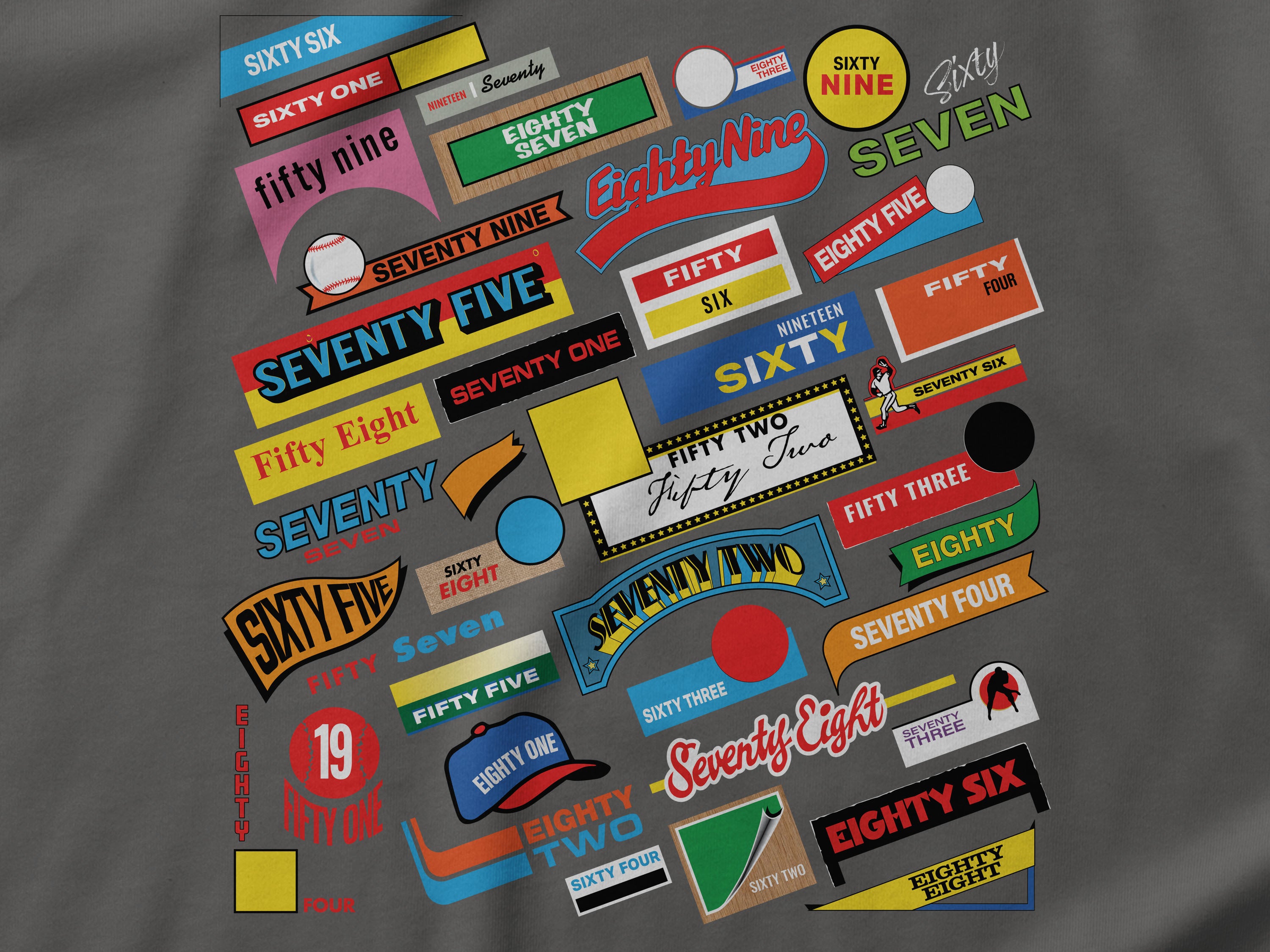 Years of Classic Baseball Card Design Unisex t-shirt