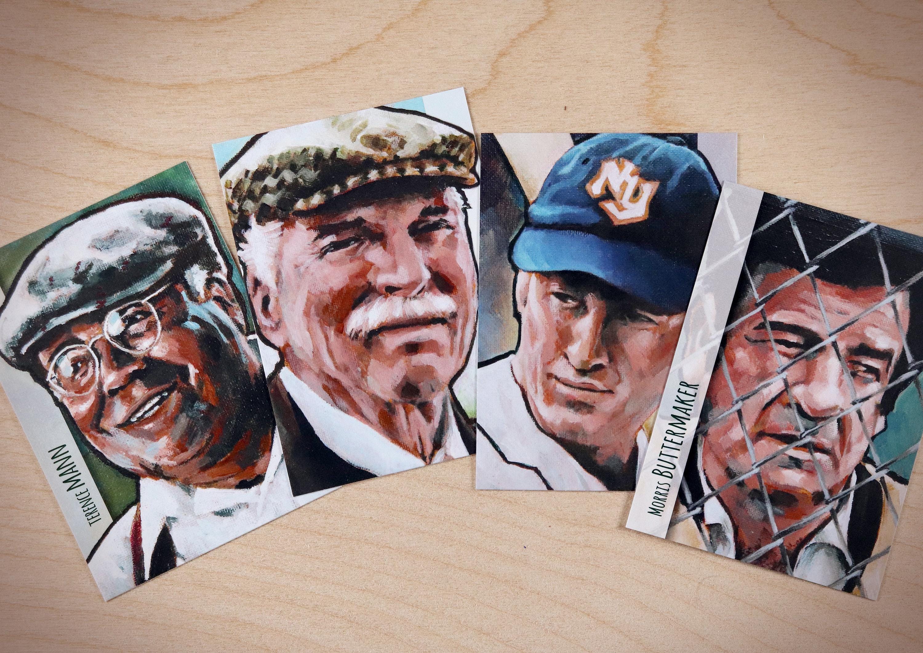 Baseball Movie Greats Complete Set (All 11 Cards) ACEO Limited Edition Baseball Art Cards