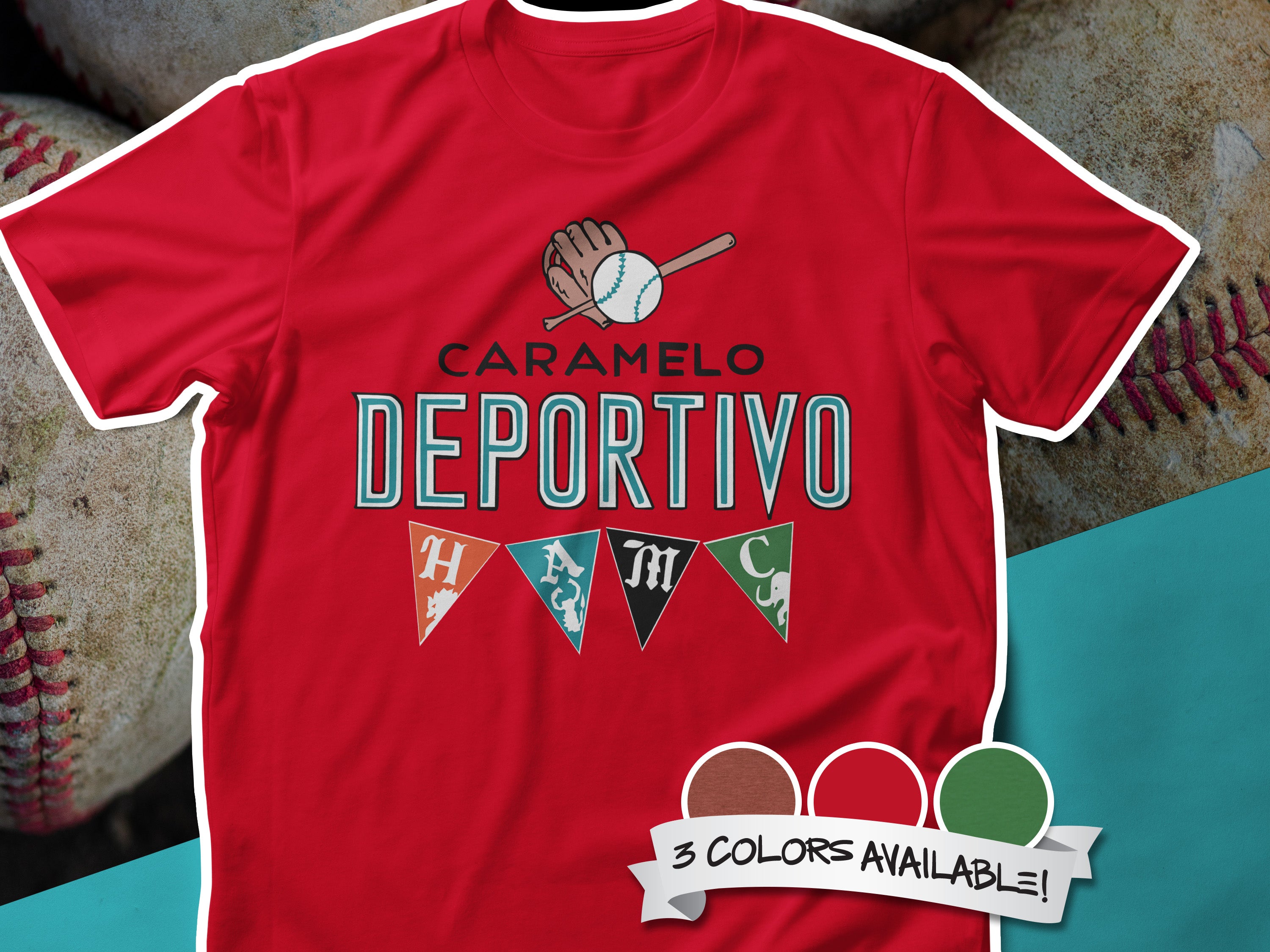 Caramelo Deportivo Cuban Baseball Banners Unisex t-shirt