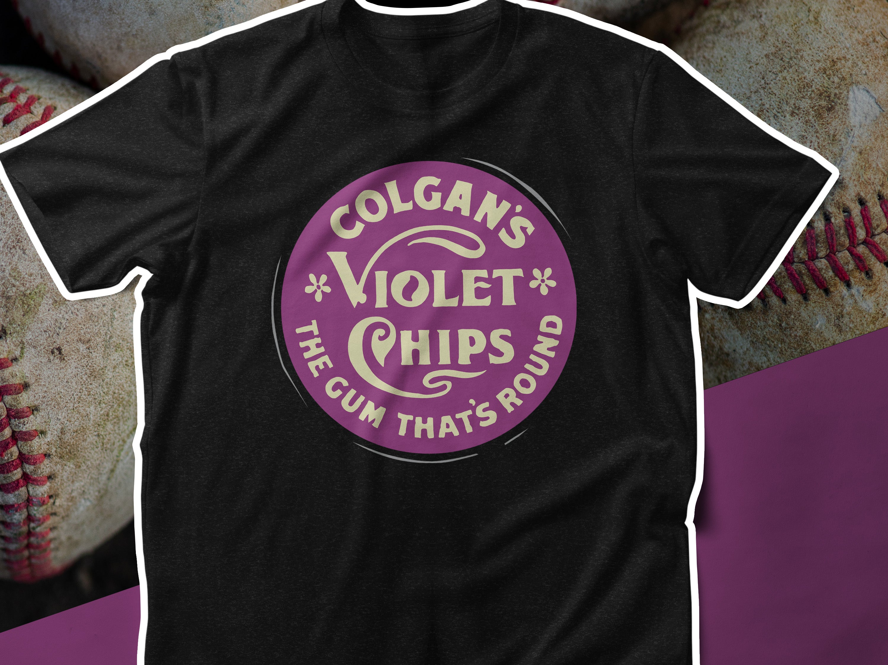 Colgan's Violet Chips Prewar Baseball Unisex t-shirt