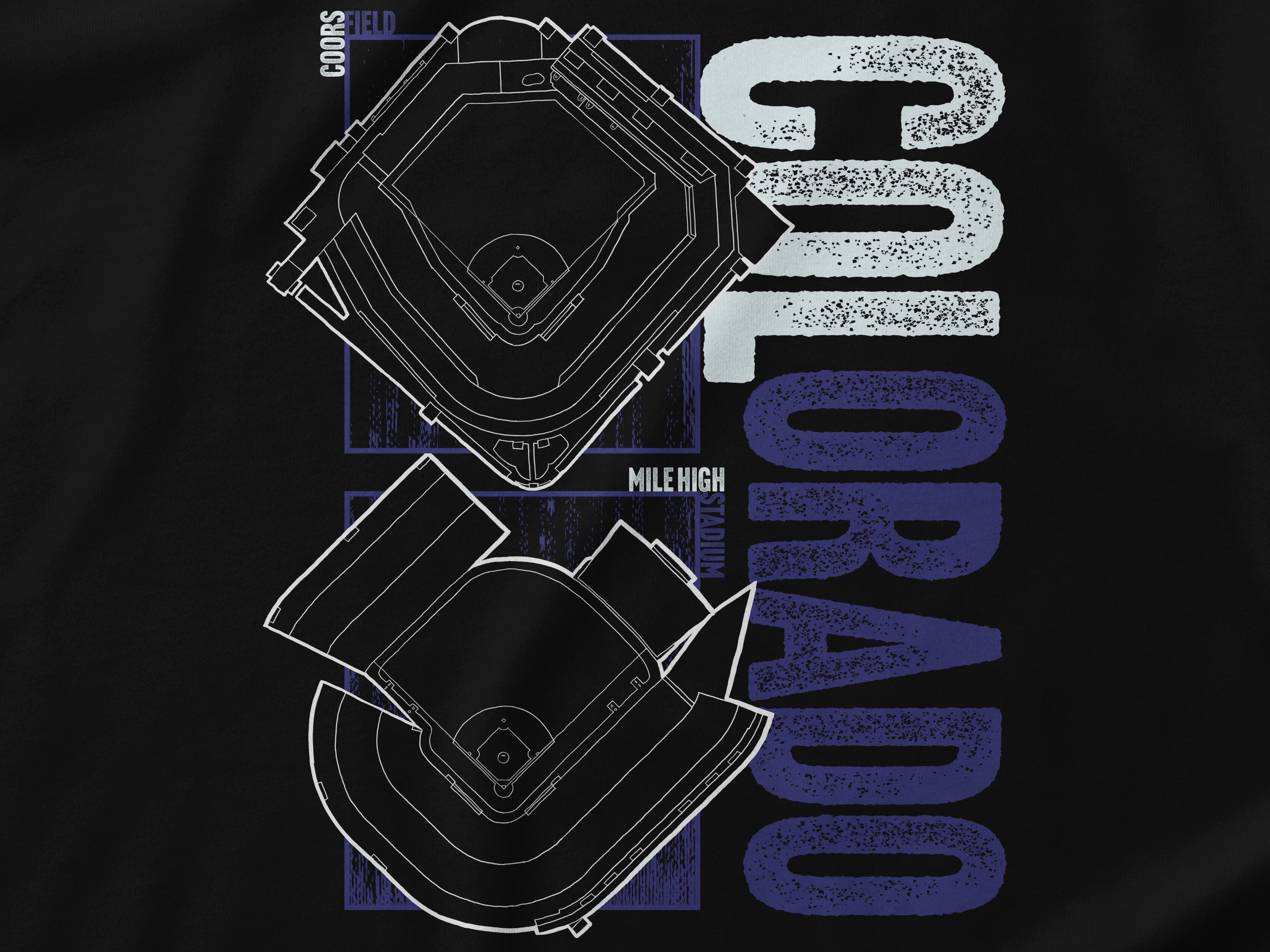 Colorado Rockies History Baseball Stadiums Unisex t-shirt