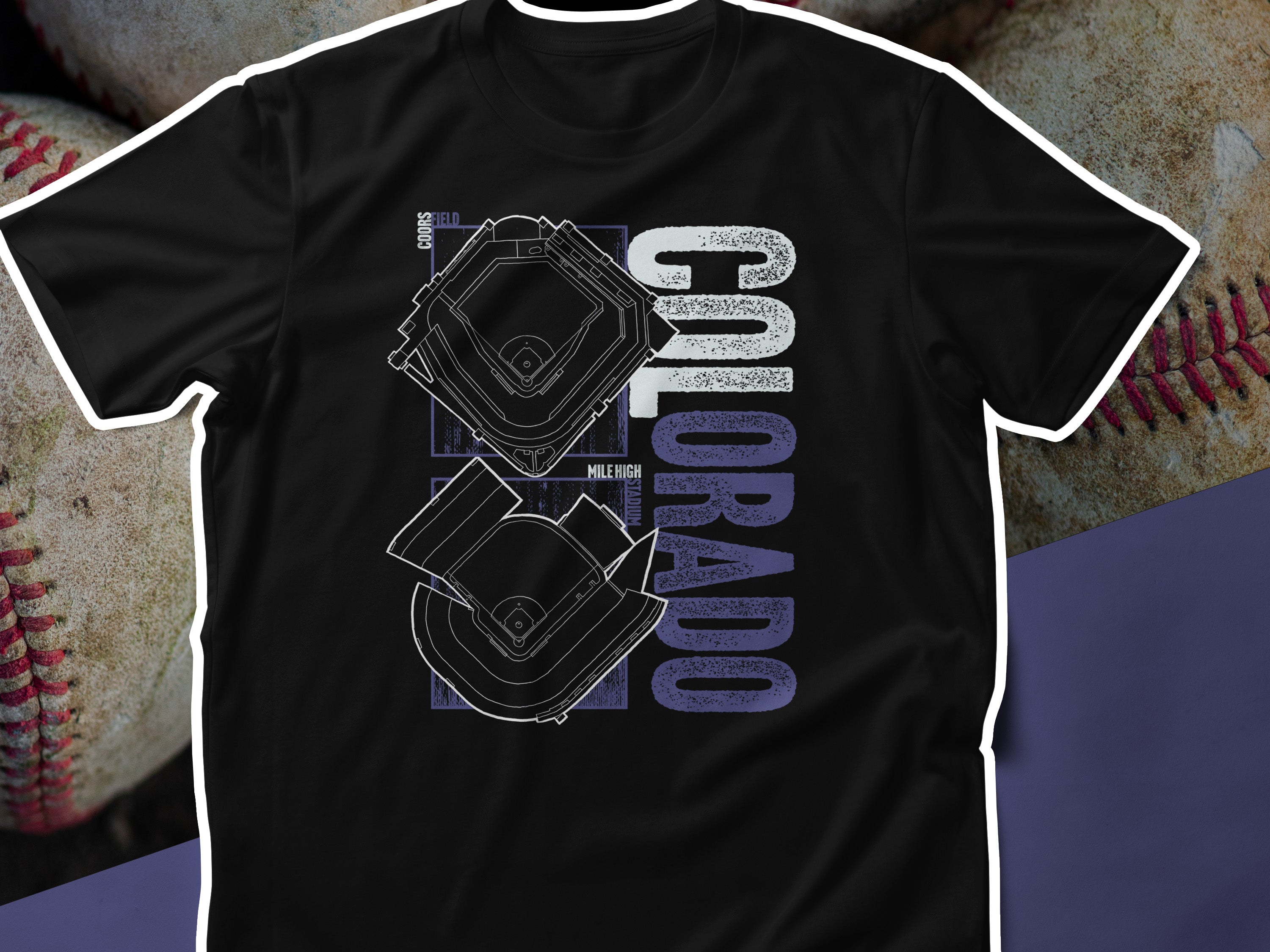 Colorado Rockies History Baseball Stadiums Unisex t-shirt
