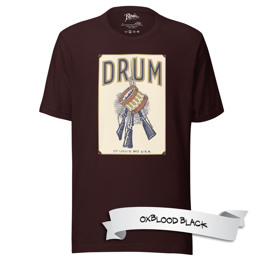 Drum Pre-war Tobacciana Unisex t-shirt