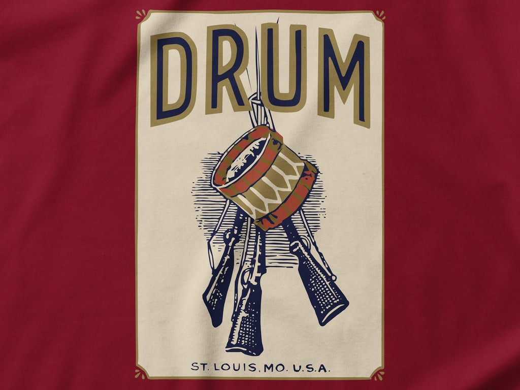 Drum Pre-war Tobacciana Unisex t-shirt