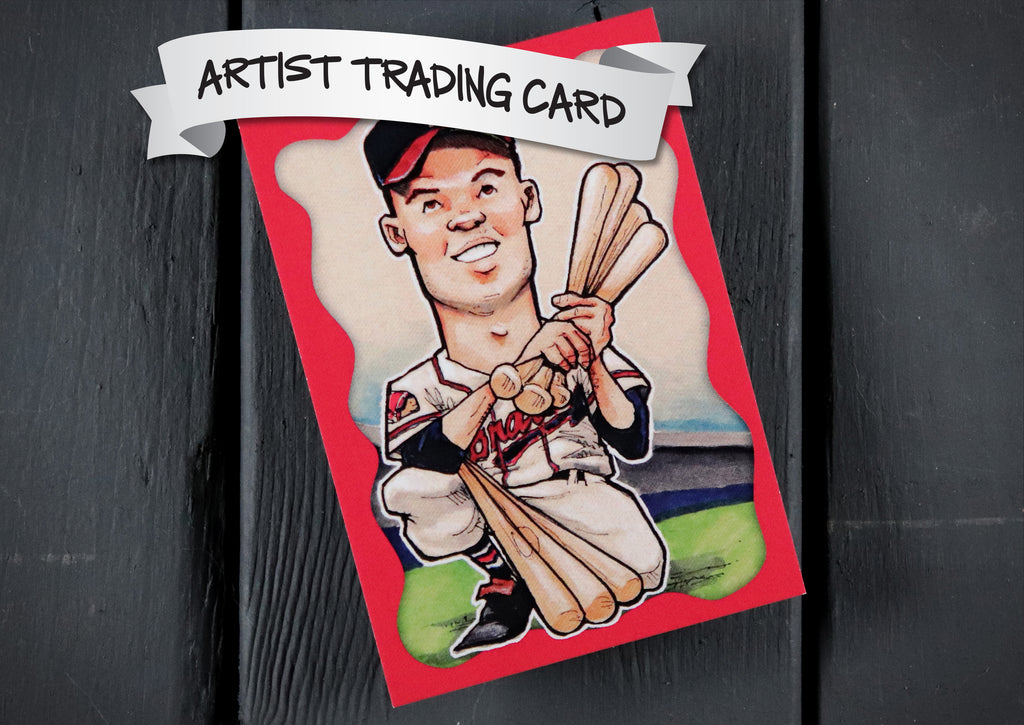 Eddie Mathews ACEO Limited Edition Baseball Art Card Atlanta Braves Boston Milwaukee