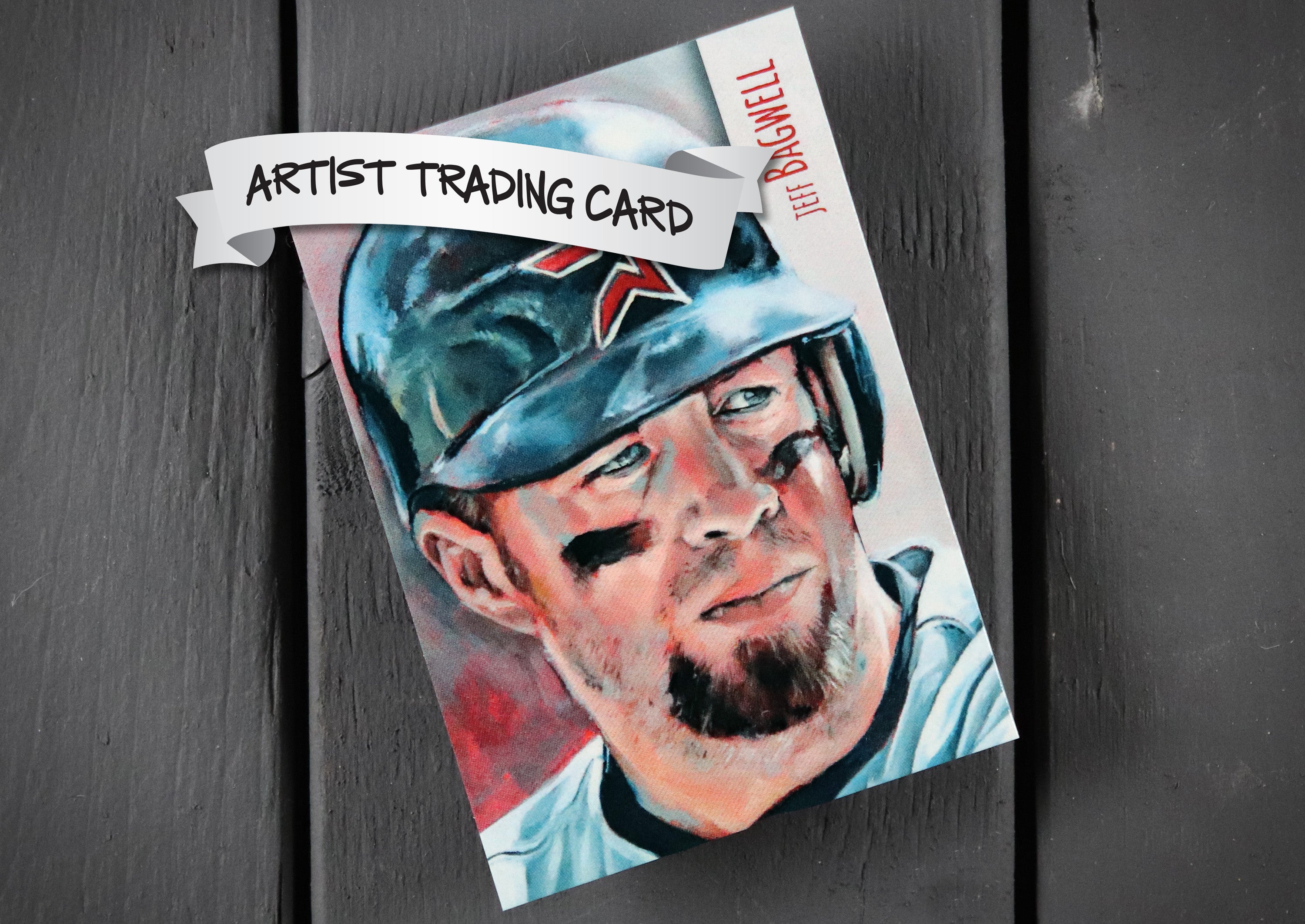 Jeff Bagwell ACEO Limited Edition Baseball Art Card Houston Astros