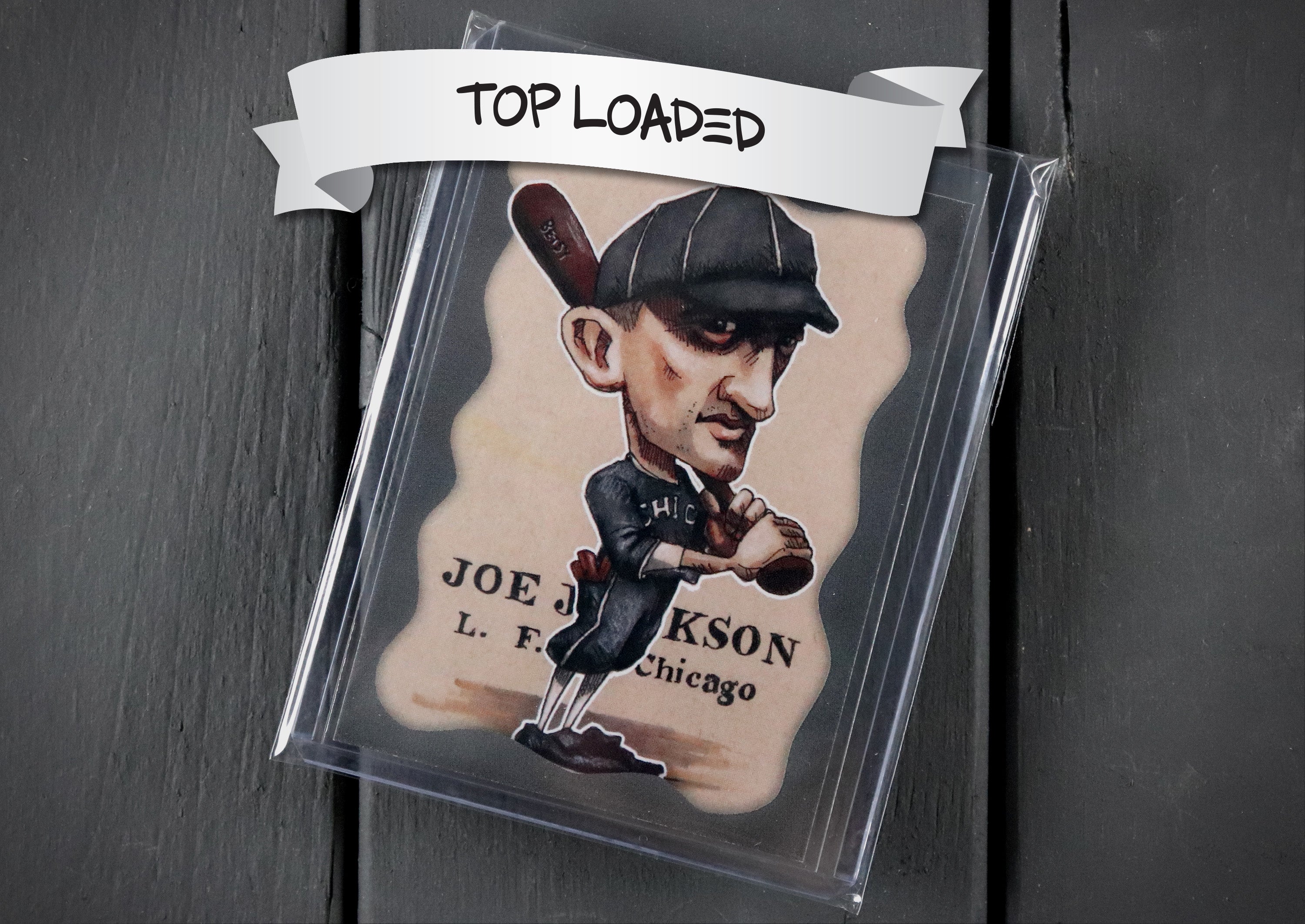 Shoeless Joe Jackson ACEO Limited Edition Baseball Doodle Art Card Chicago Black Sox
