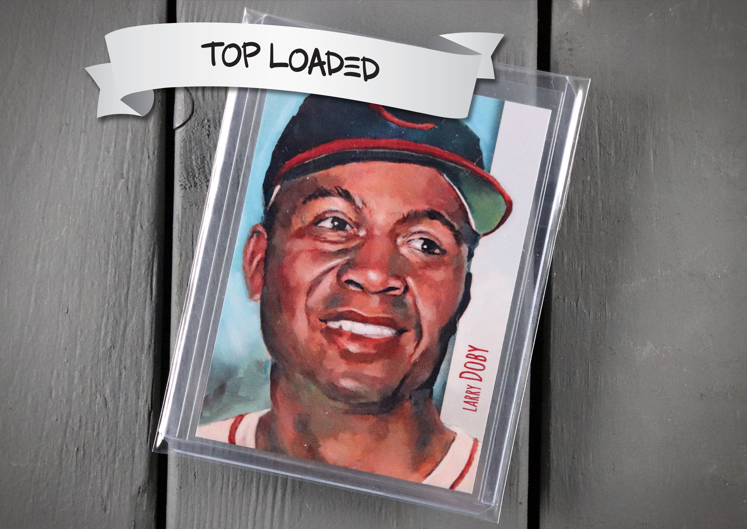 Larry Doby ACEO Limited Edition Baseball Art Card Cleveland Indians Guardians