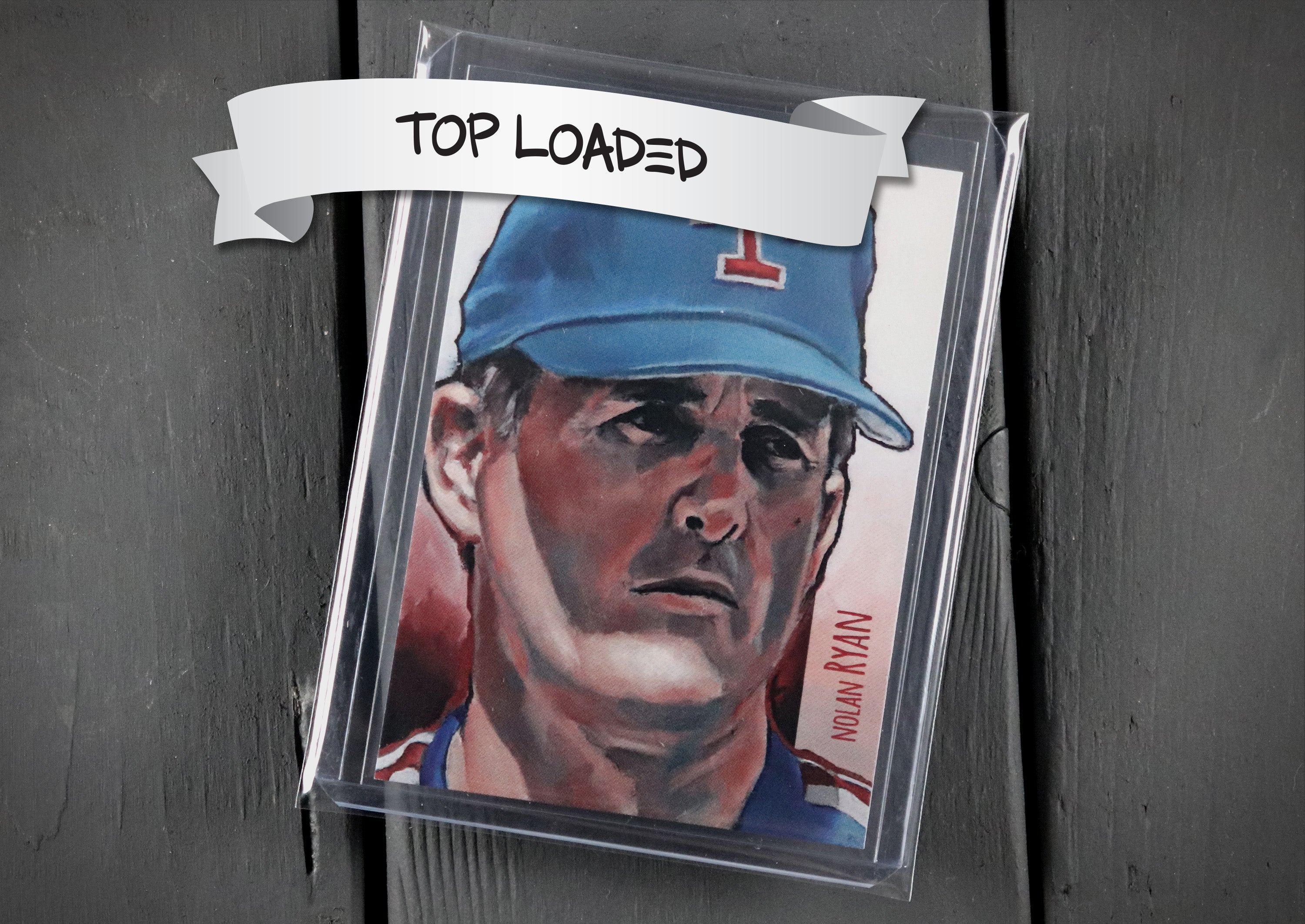 Nolan Ryan ACEO Limited Edition Baseball Art Card Texas Rangers