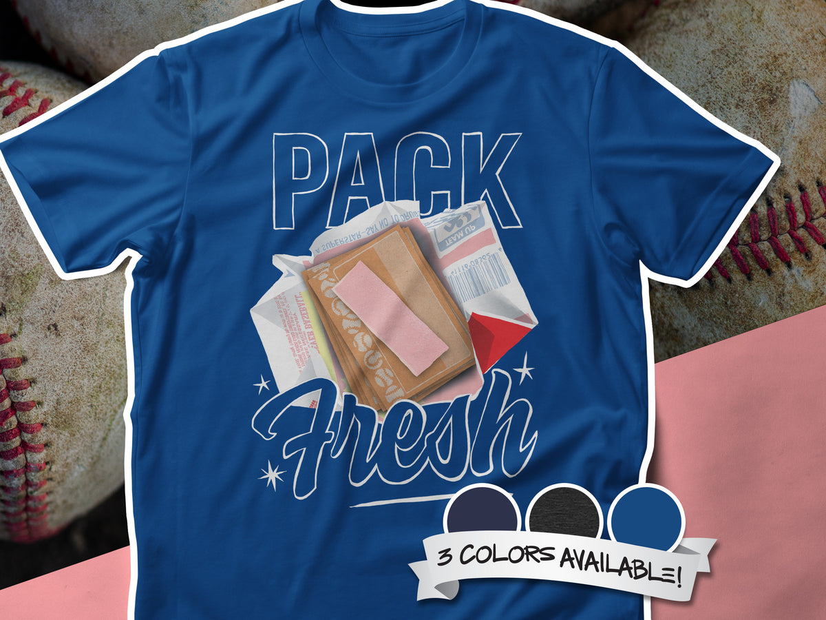 Pack Fresh Wax Pack T-Shirt – Vintage Baseball Card Graphic Unisex t-shirt
