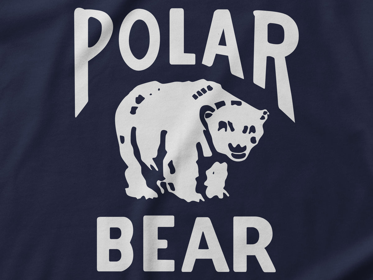 Polar Bear Baseball Vintage Logo Long Sleeve T-shirt