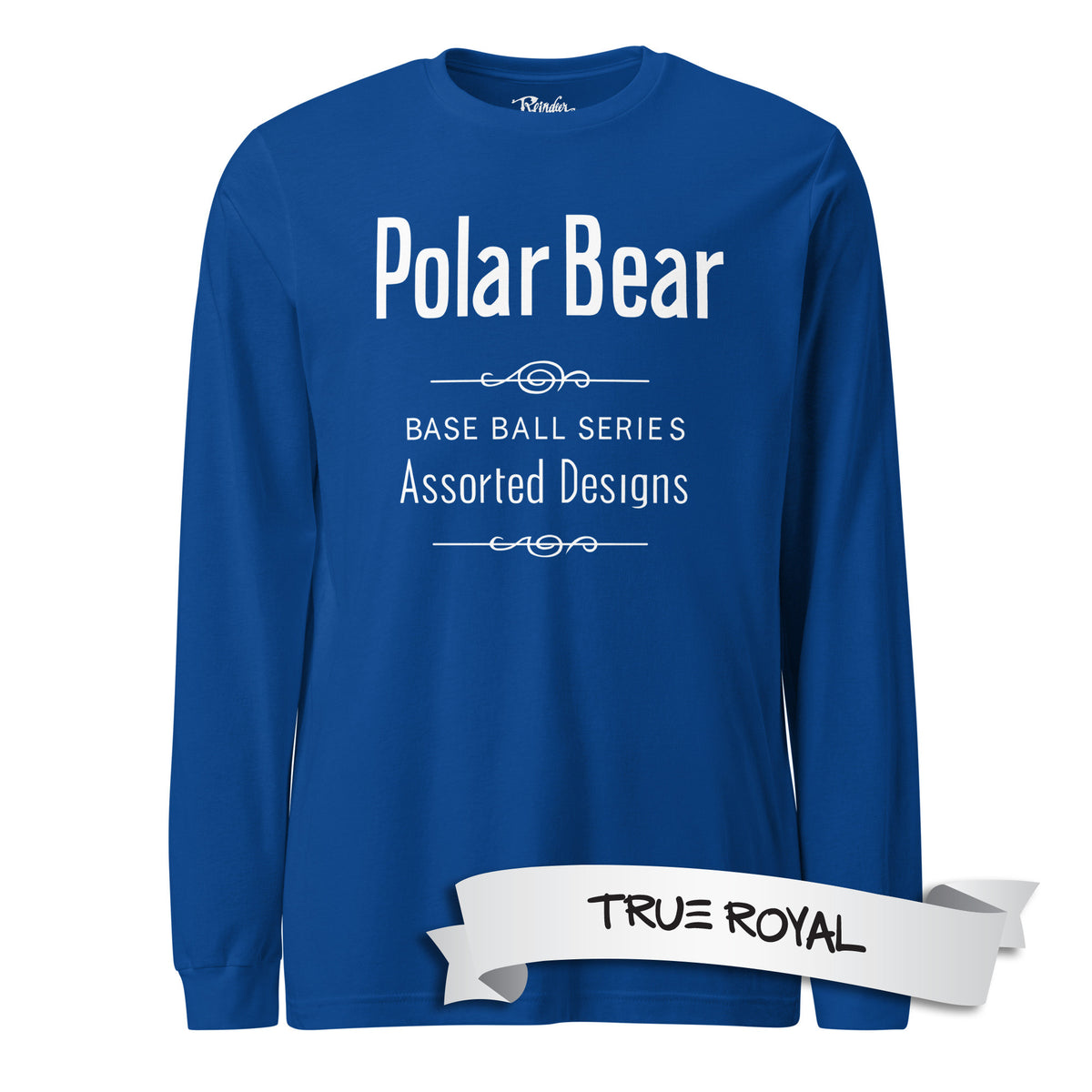 Polar Bear Back T206 Baseball Vintage Logo Long Sleeve T-shirt