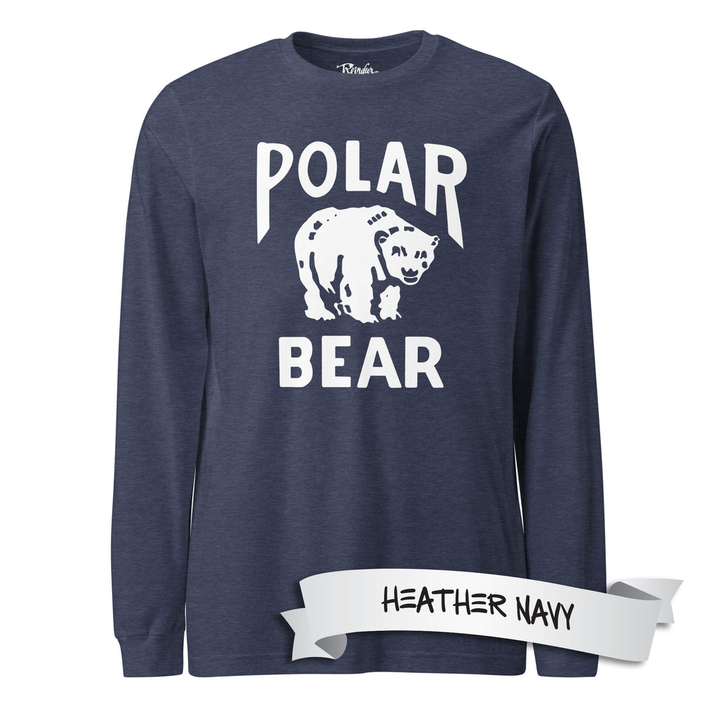 Polar Bear Baseball Vintage Logo Long Sleeve T-shirt