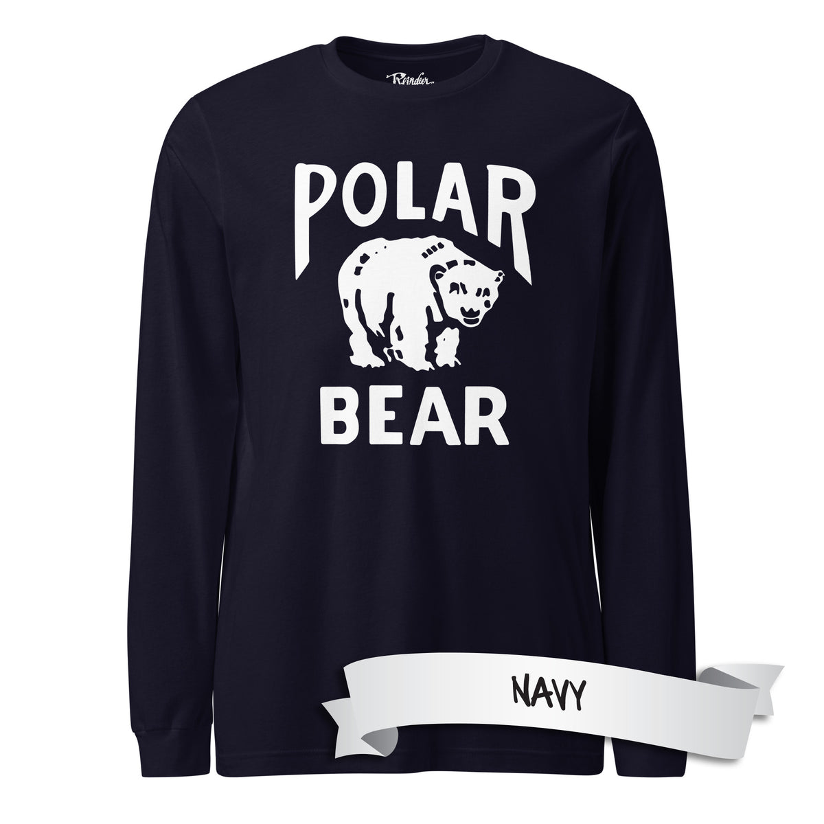 Polar Bear Baseball Vintage Logo Long Sleeve T-shirt