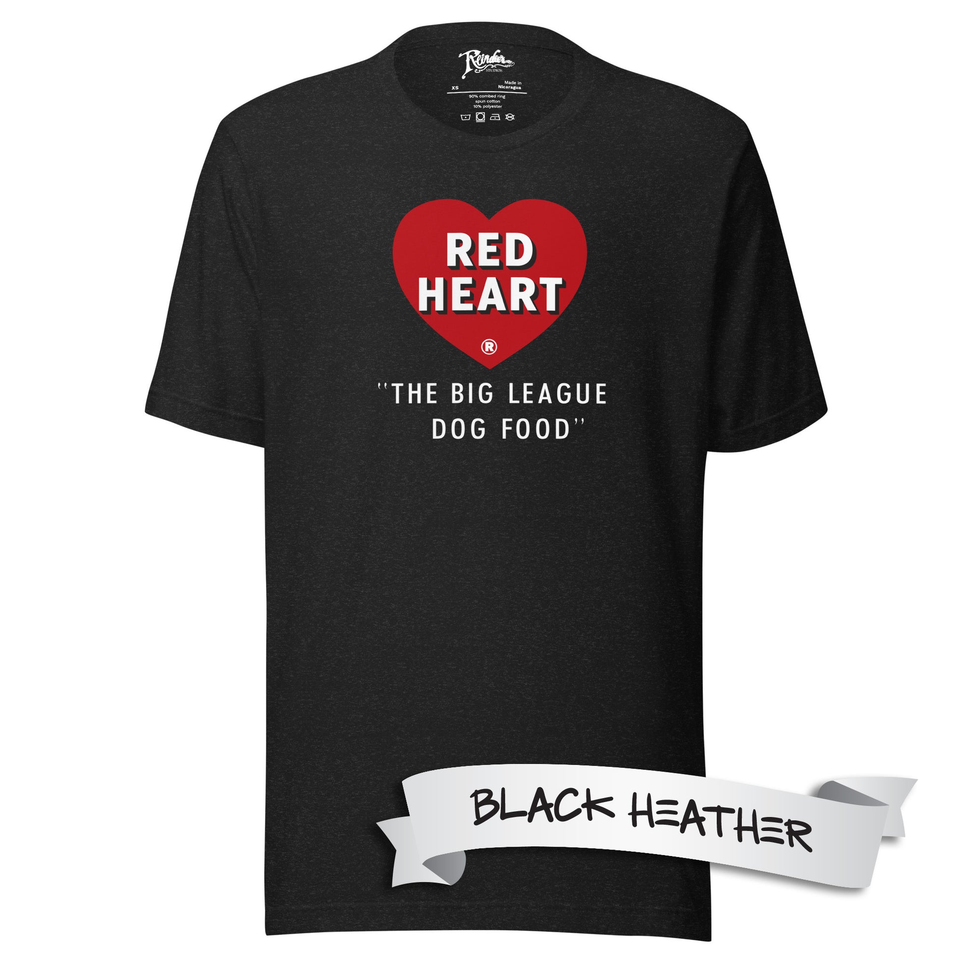 Red Heart Dog Food 50s Oddball Food Issue Baseball Unisex t-shirt