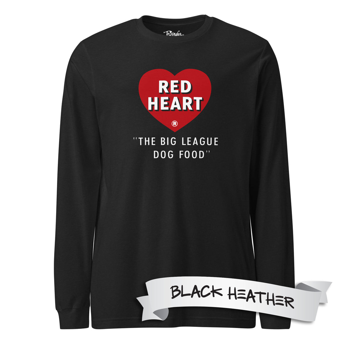 1954 Red Heart Dog Food Baseball Vintage Logo Long Sleeve T-shirt