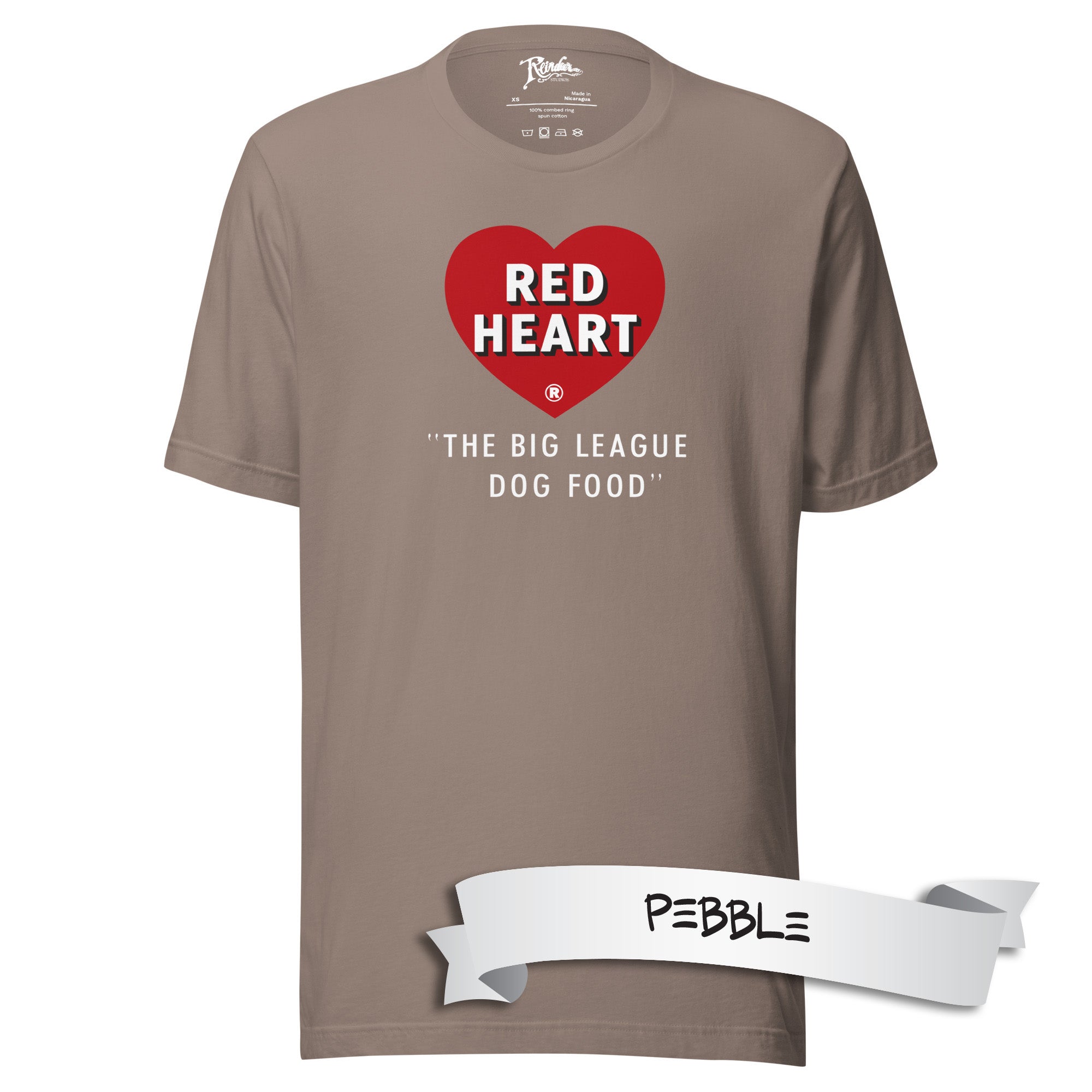 Red Heart Dog Food 50s Oddball Food Issue Baseball Unisex t-shirt