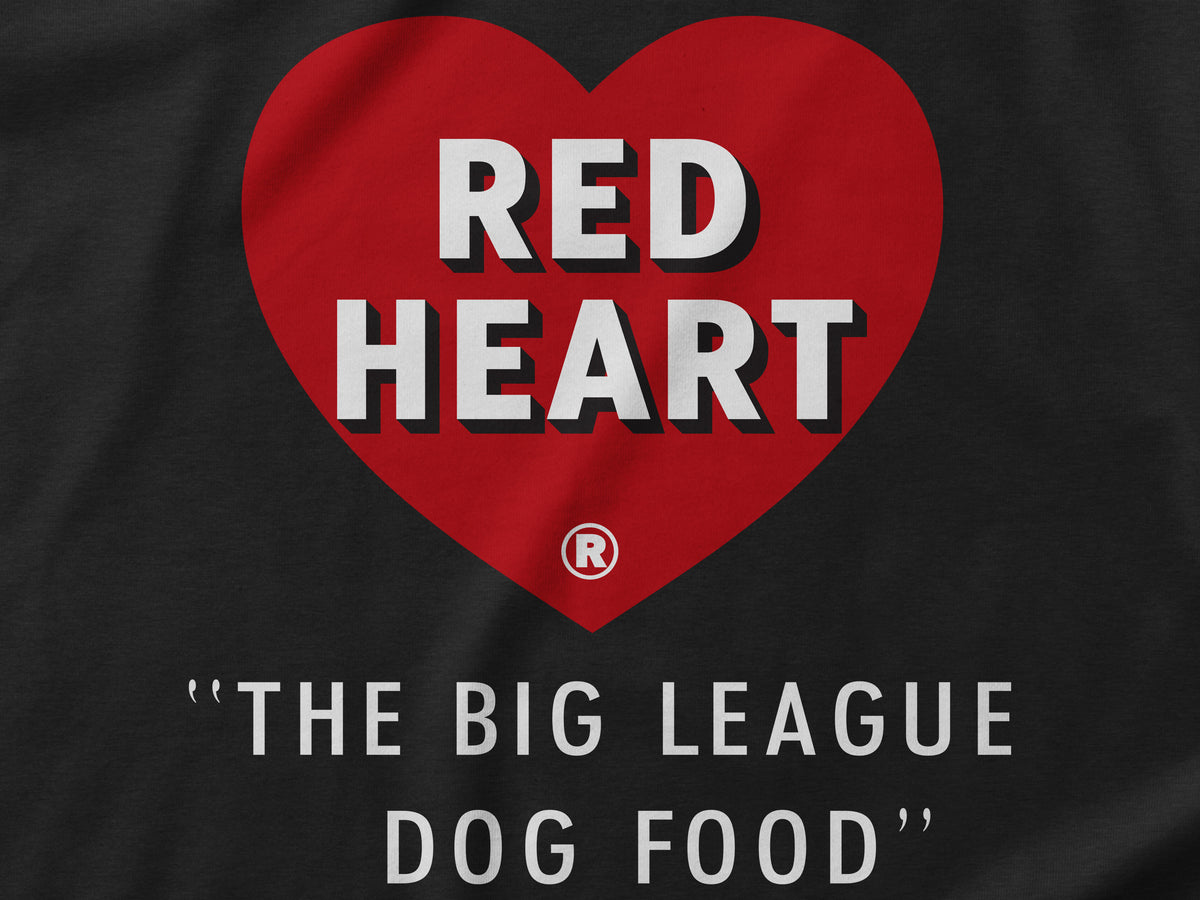 1954 Red Heart Dog Food Baseball Vintage Logo Long Sleeve T-shirt