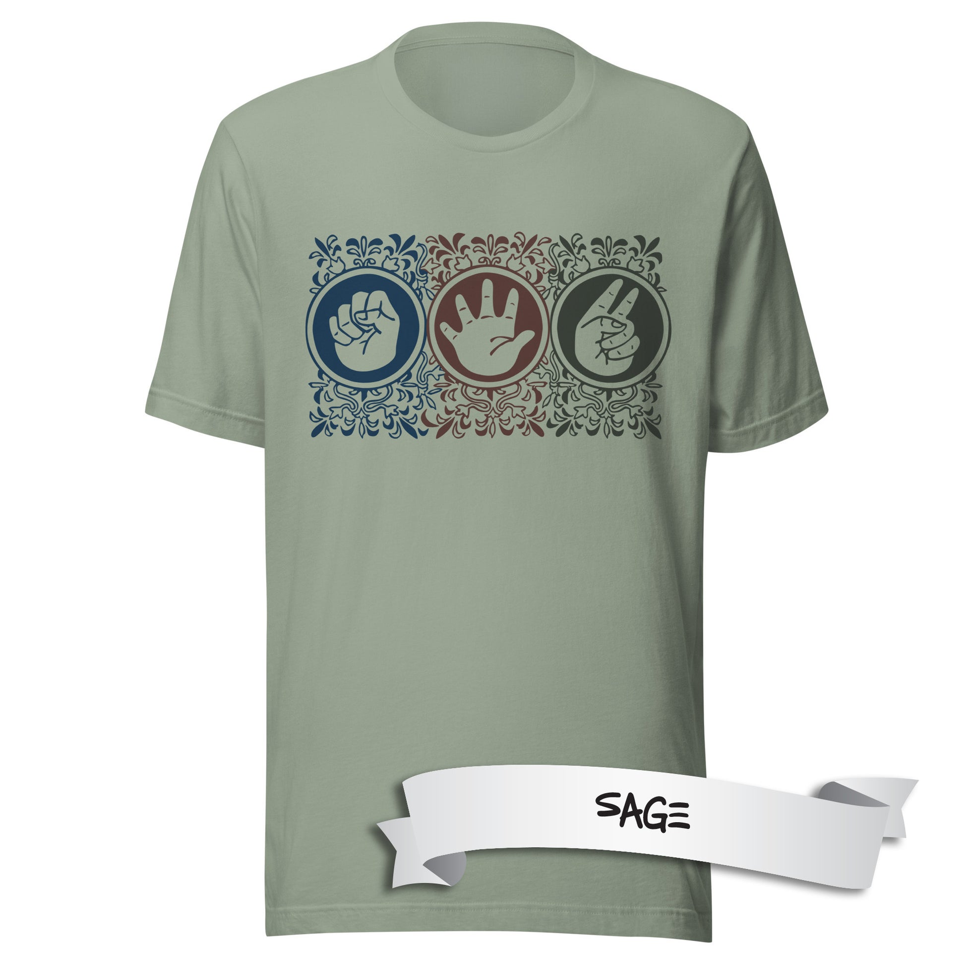 Rock Paper Scissors Menko Unisex t-shirt