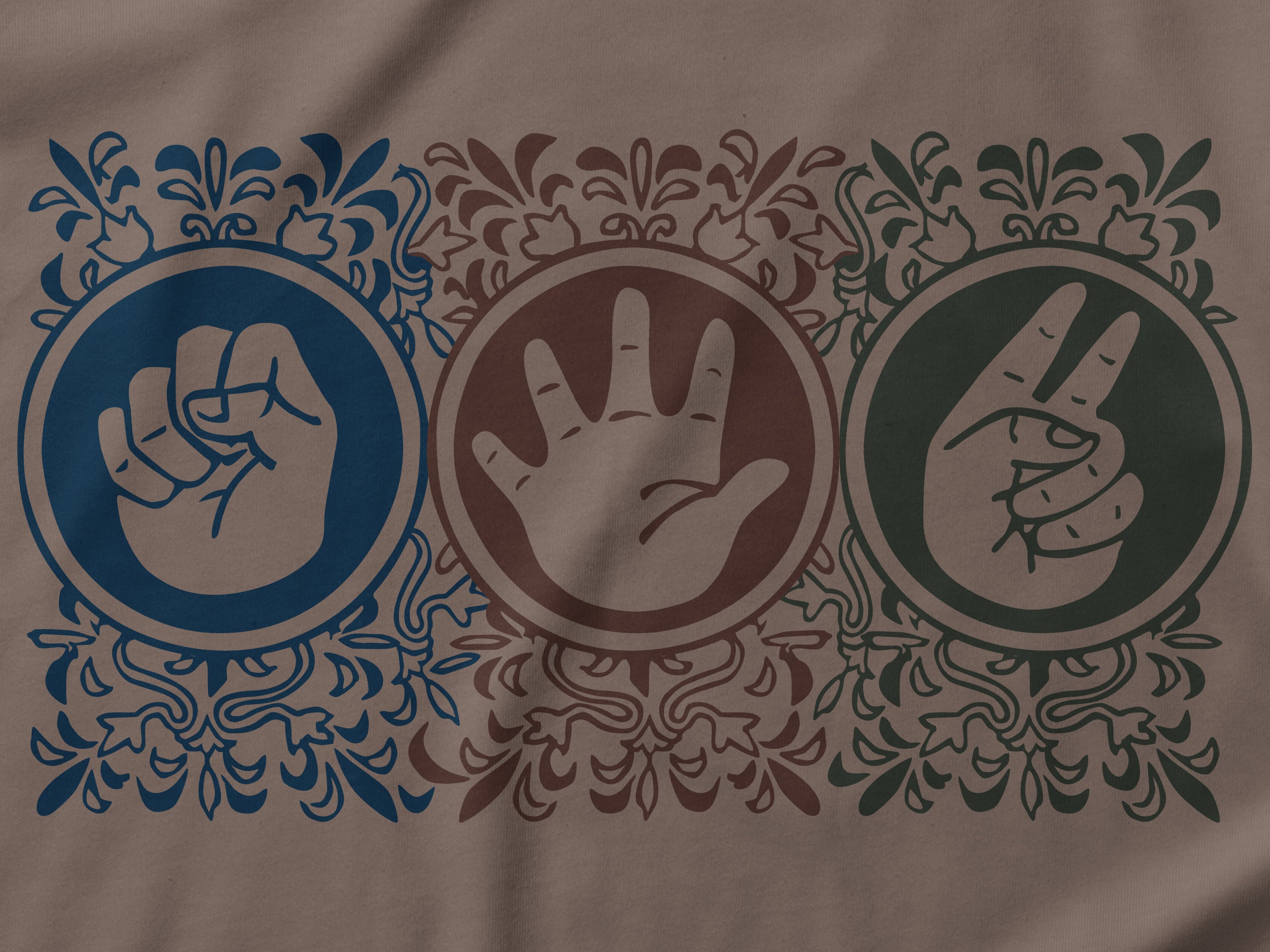 Rock Paper Scissors Menko Unisex t-shirt