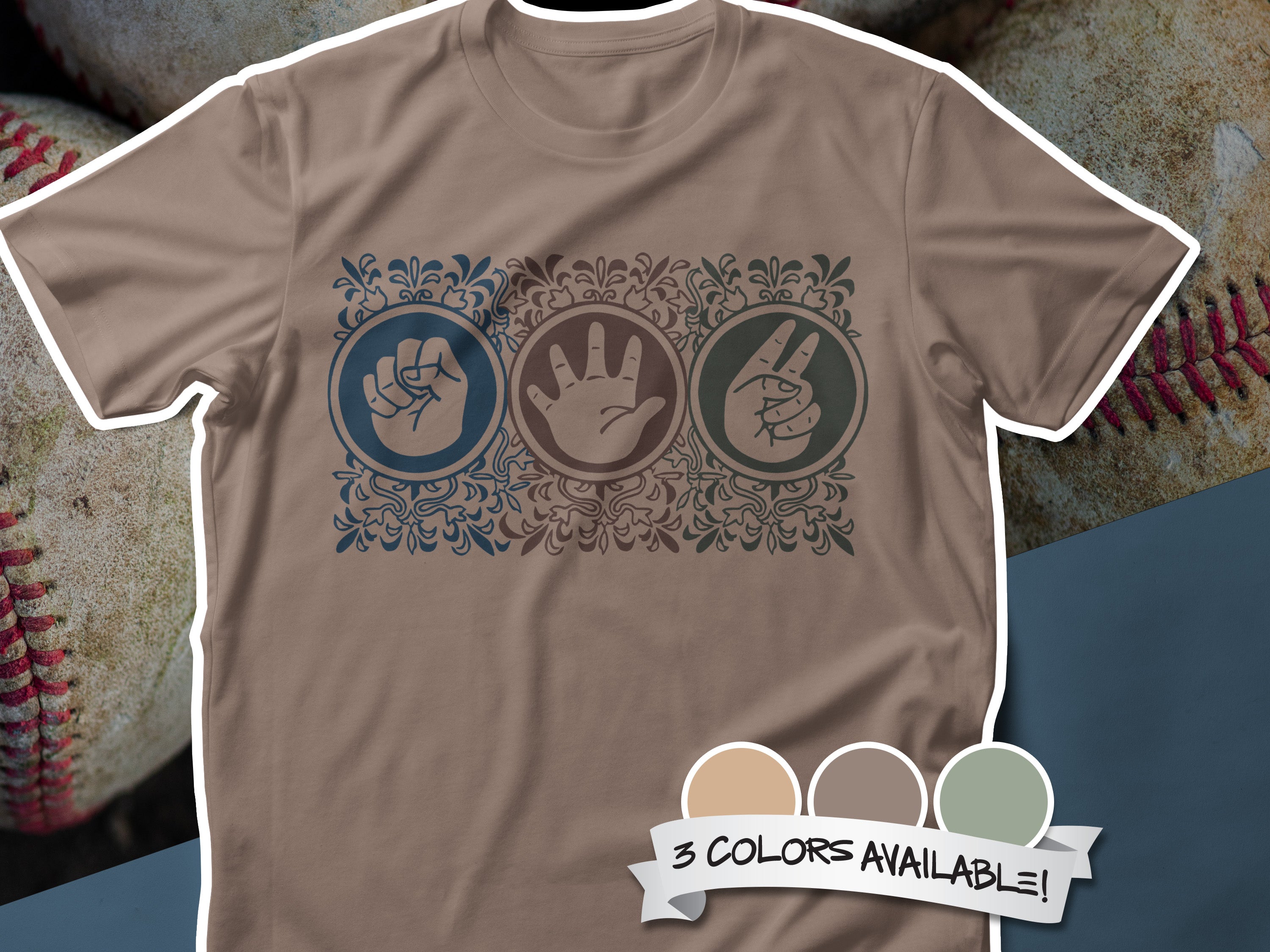 Rock Paper Scissors Menko Unisex t-shirt