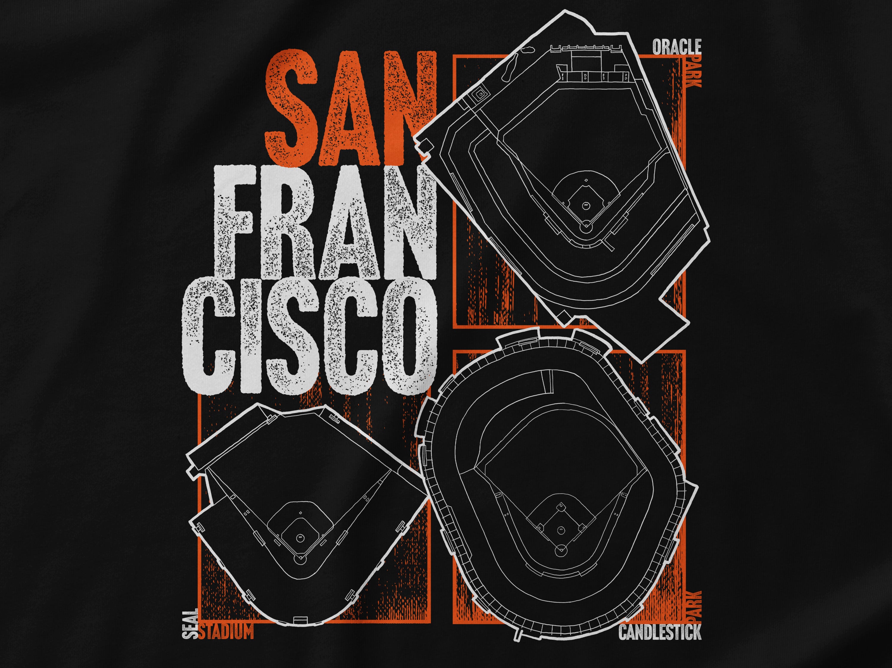 San Francisco Giants Baseball Stadiums History unisex t-shirt