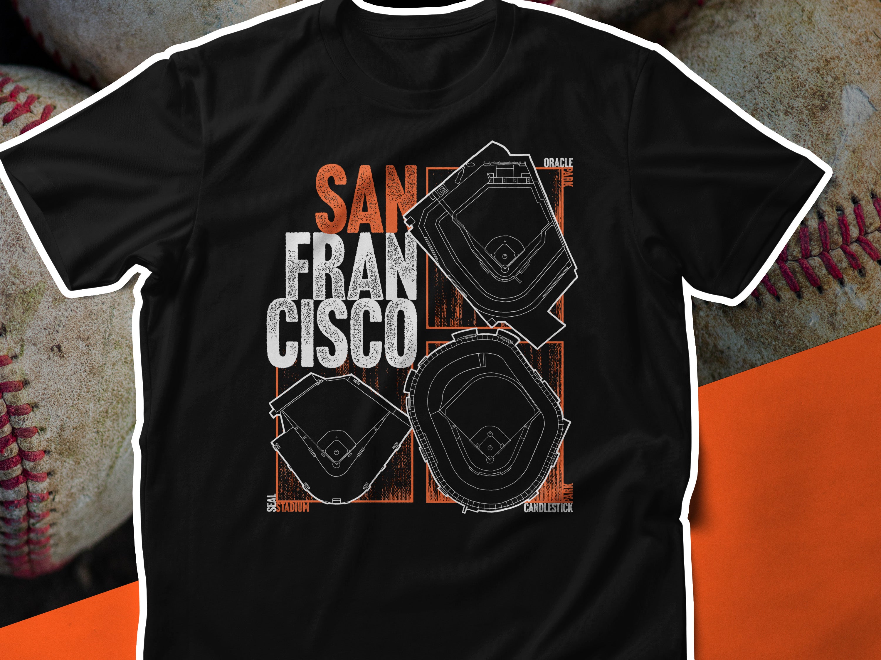 San Francisco Giants Baseball Stadiums History unisex t-shirt