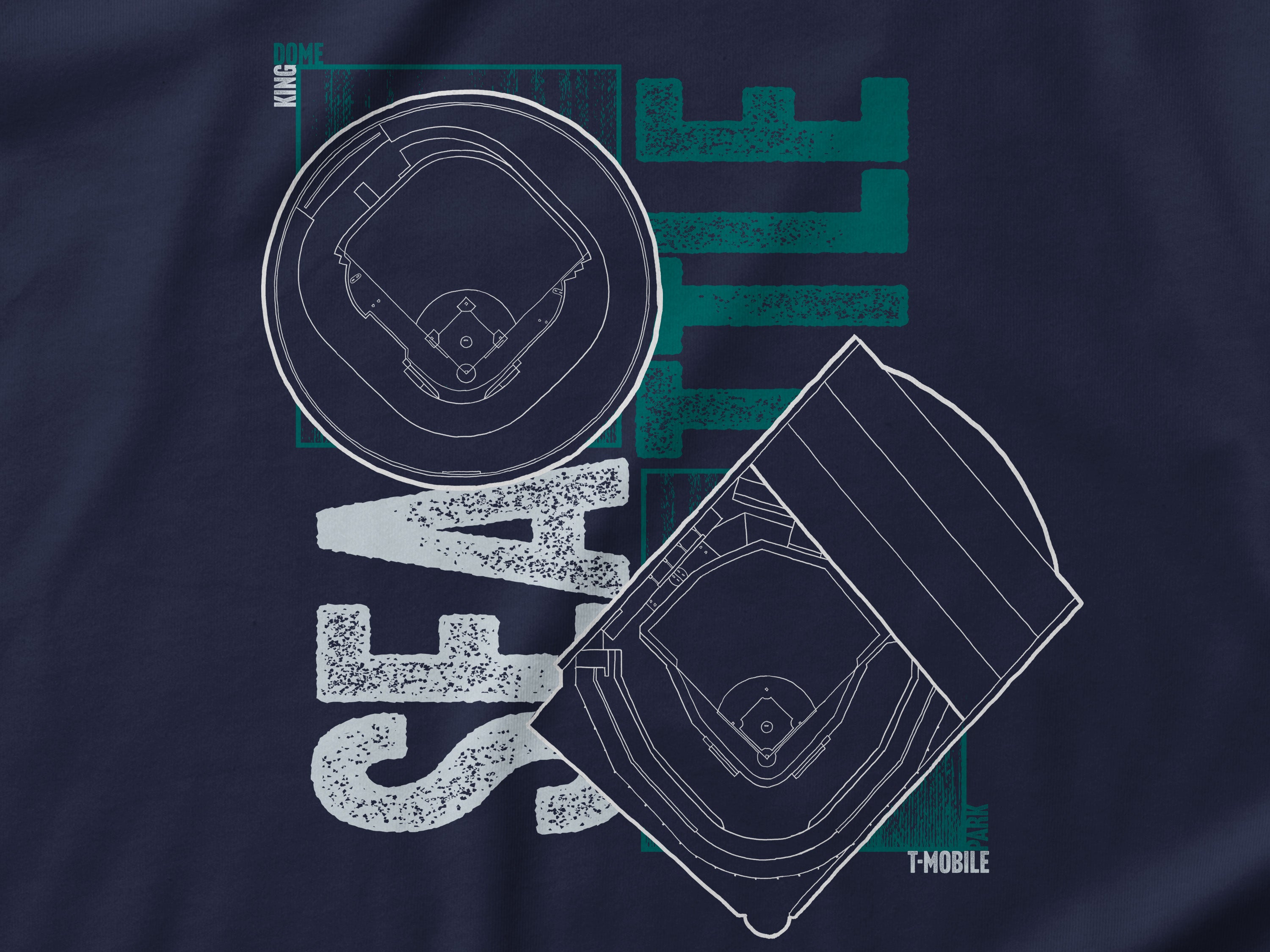 Seattle Mariners History Baseball Stadiums Unisex t-shirt
