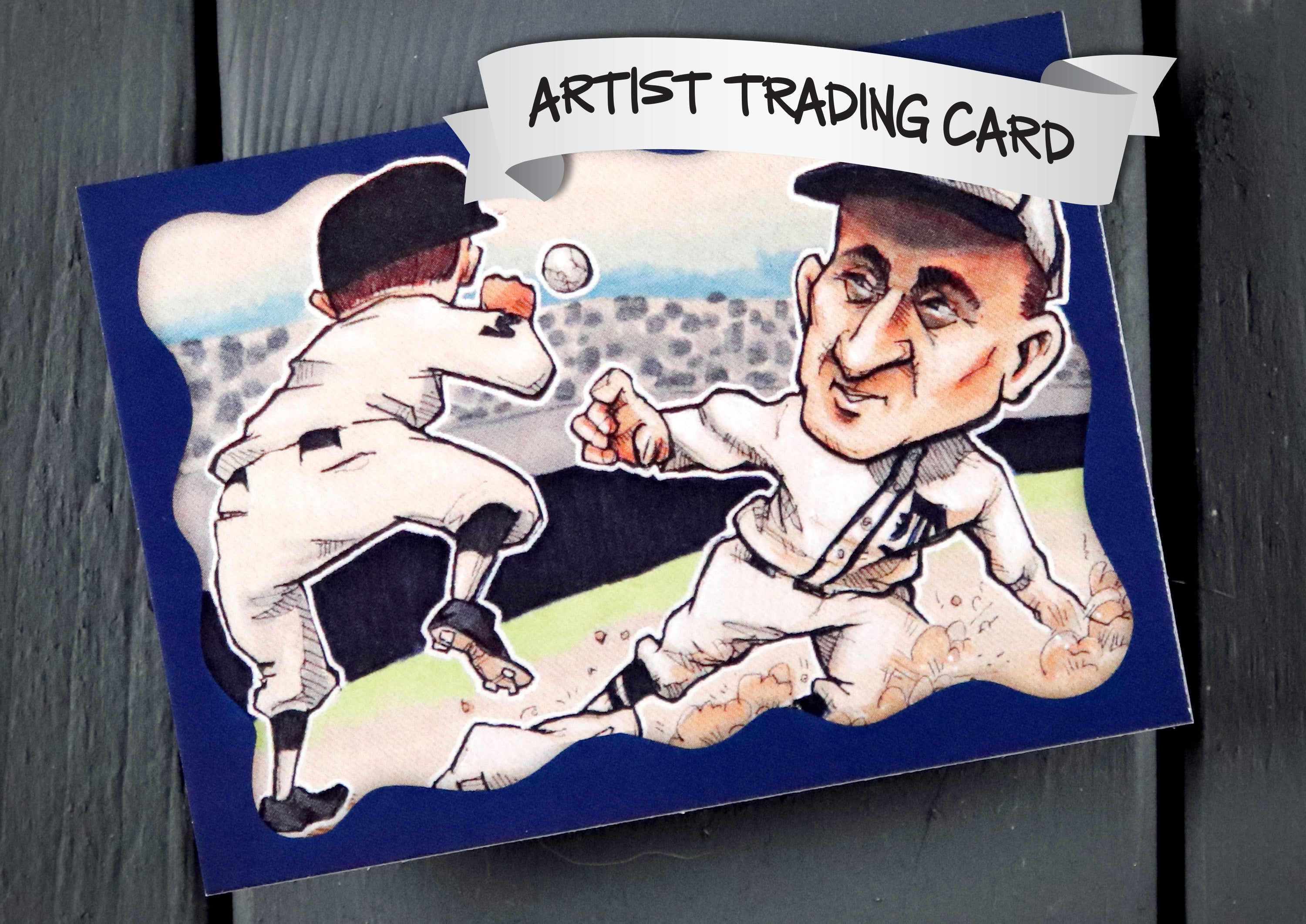 Ty Cobb ACEO Limited Edition Baseball Art Card Detroit Tigers