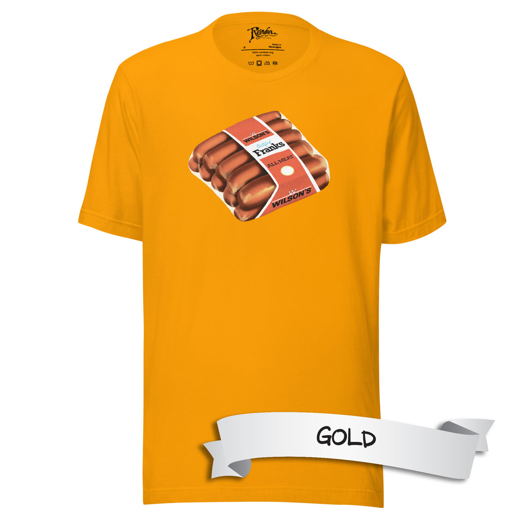 Wilson's Franks 50s Oddball Food Issue Unisex t-shirt