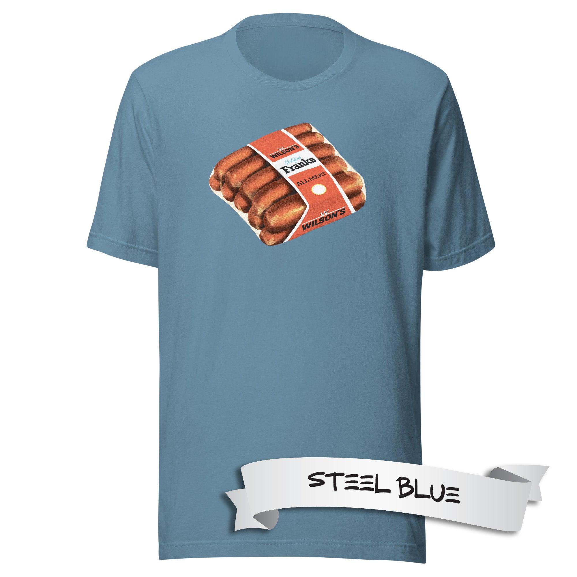 Wilson's Franks 50s Oddball Food Issue Unisex t-shirt