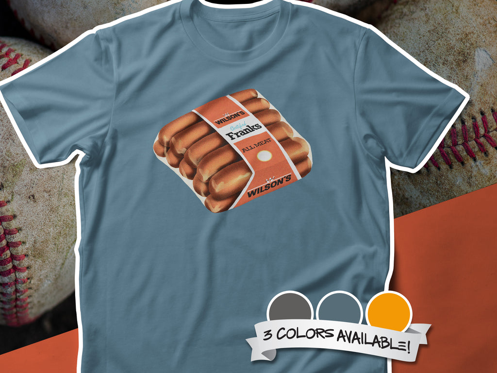Wilson's Franks 50s Oddball Food Issue Unisex t-shirt