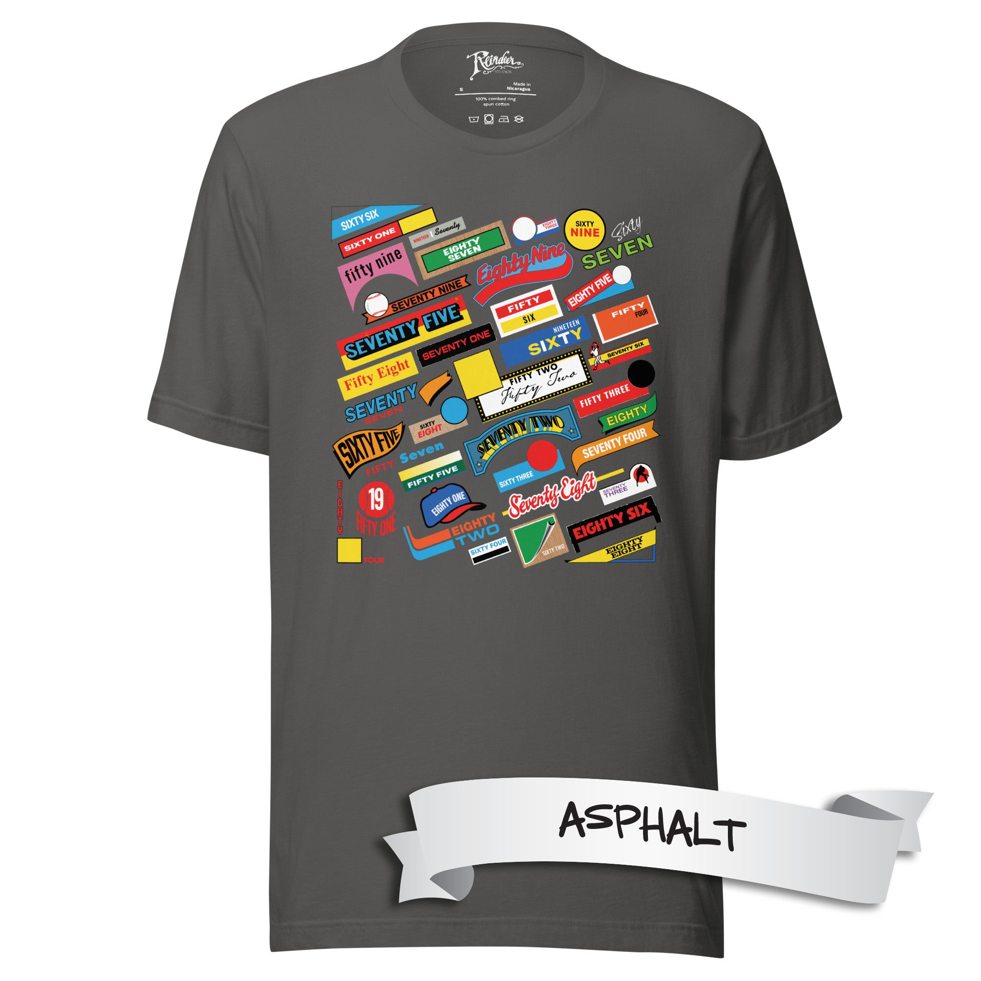 Years of Classic Baseball Card Design Unisex t-shirt