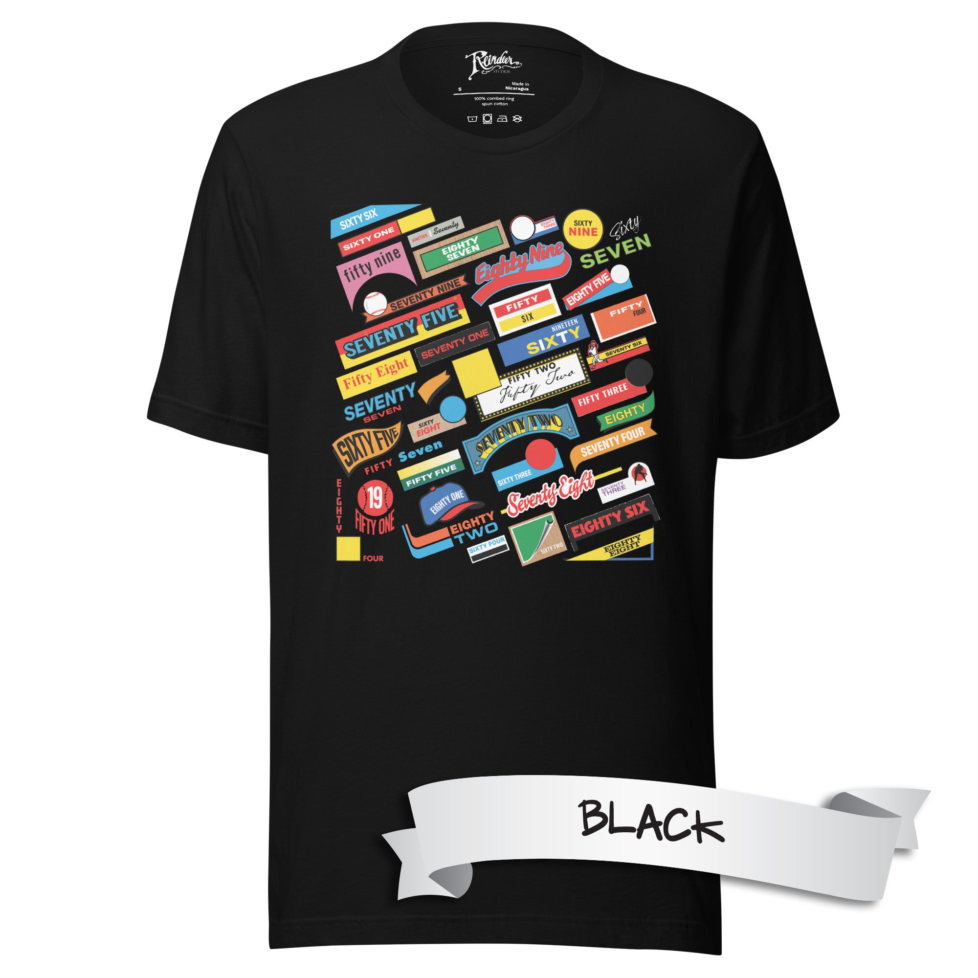 Years of Classic Baseball Card Design Unisex t-shirt