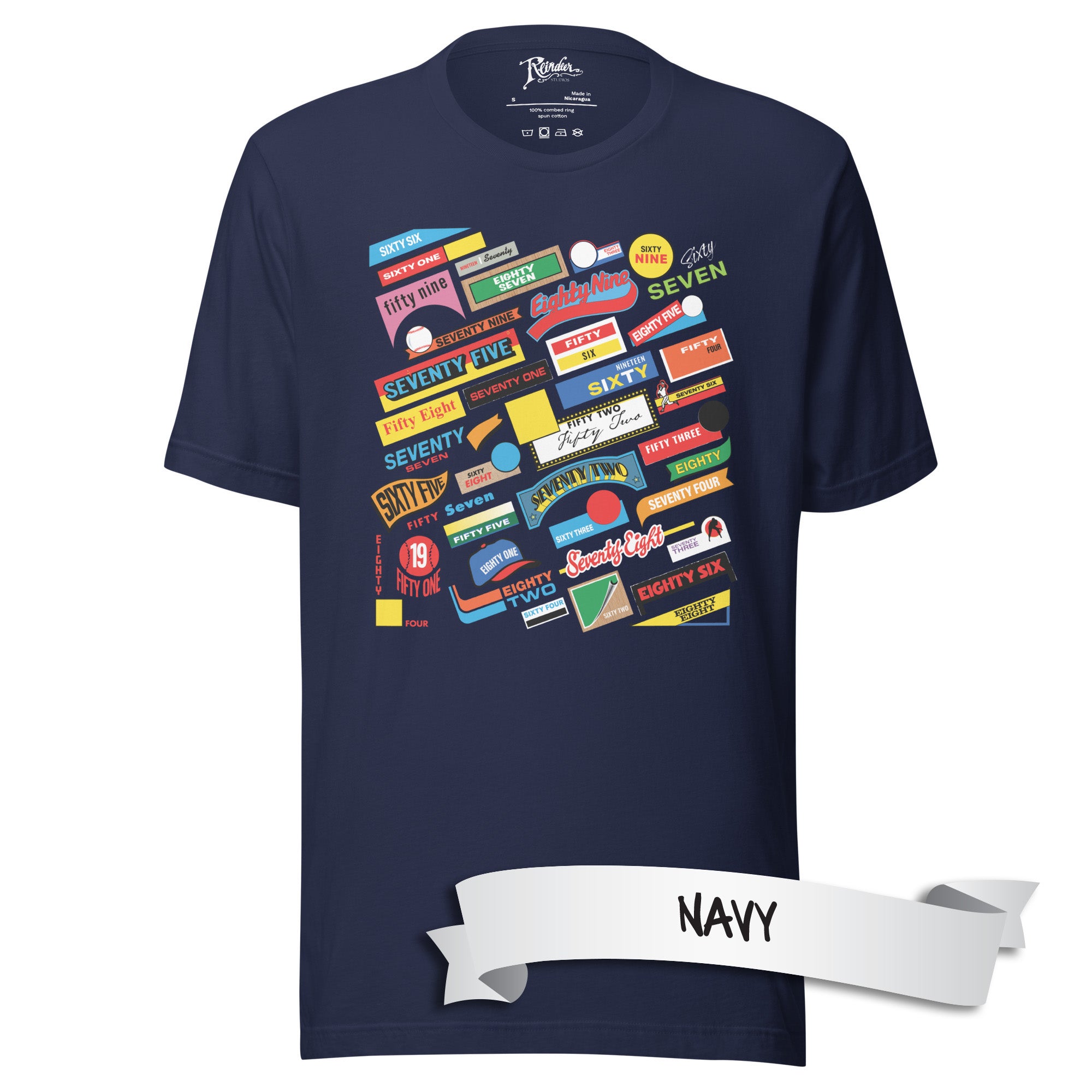 Years of Classic Baseball Card Design Unisex t-shirt