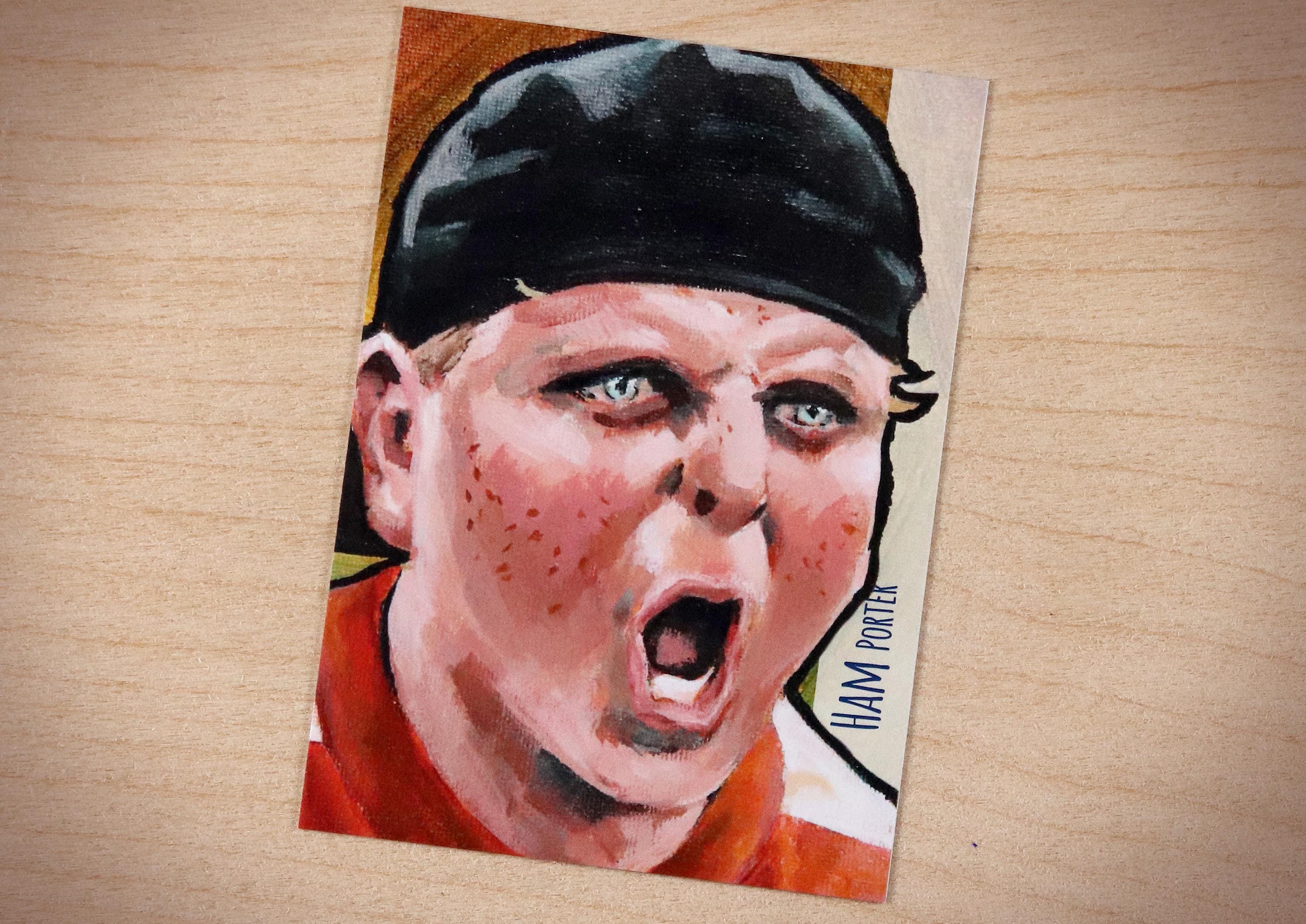 The Sandlot Ham Porter Patrick Renna ACEO Limited Edition Baseball Art Card