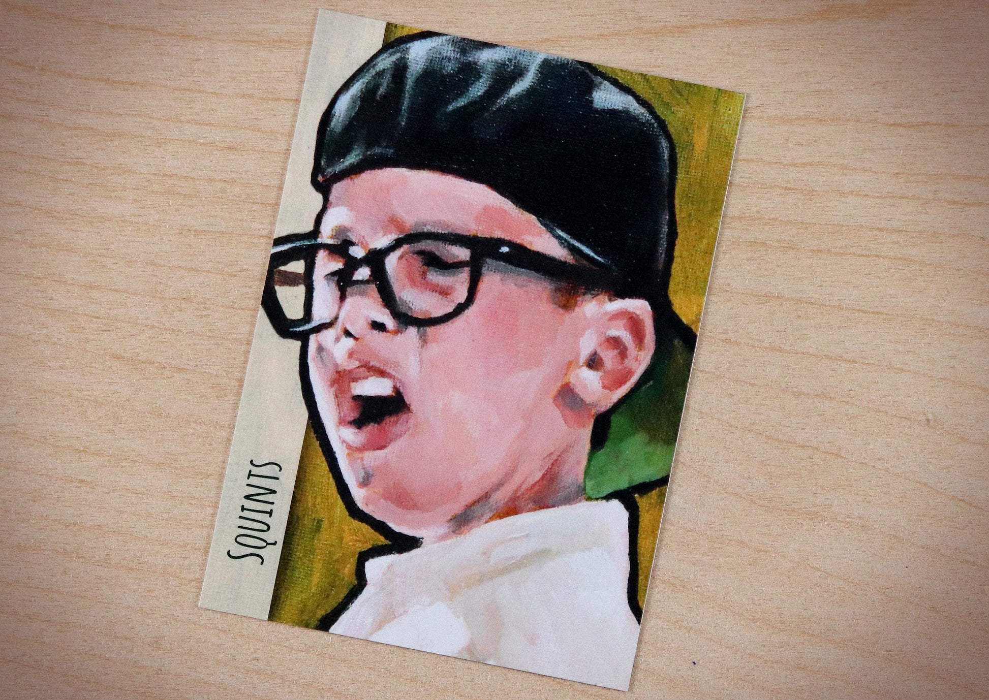 The Sandlot Squints Palledorous Chauncey Leopardi ACEO Limited Edition Baseball Art Card