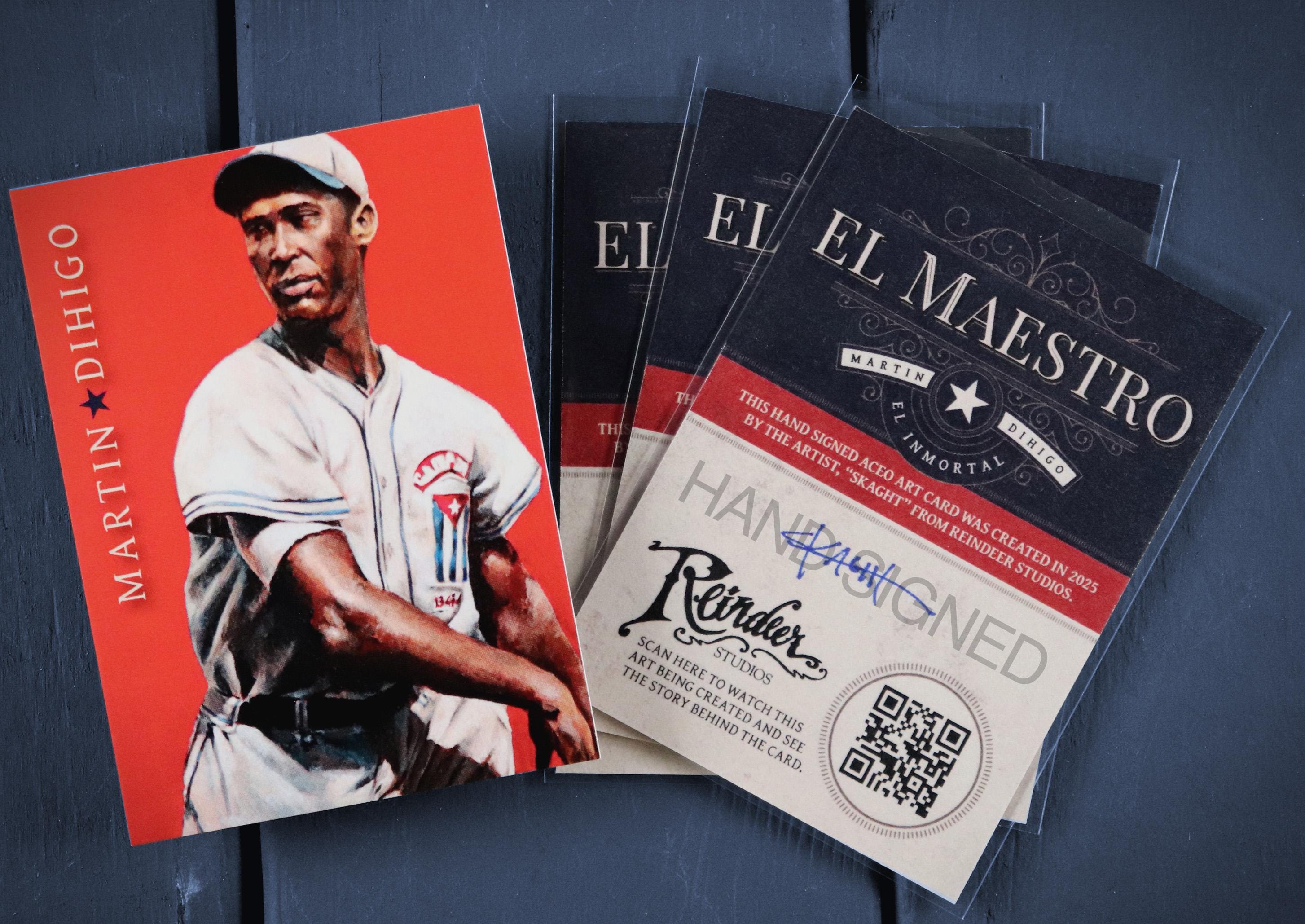Martin Dihigo el Maestro ACEO Baseball Art Card