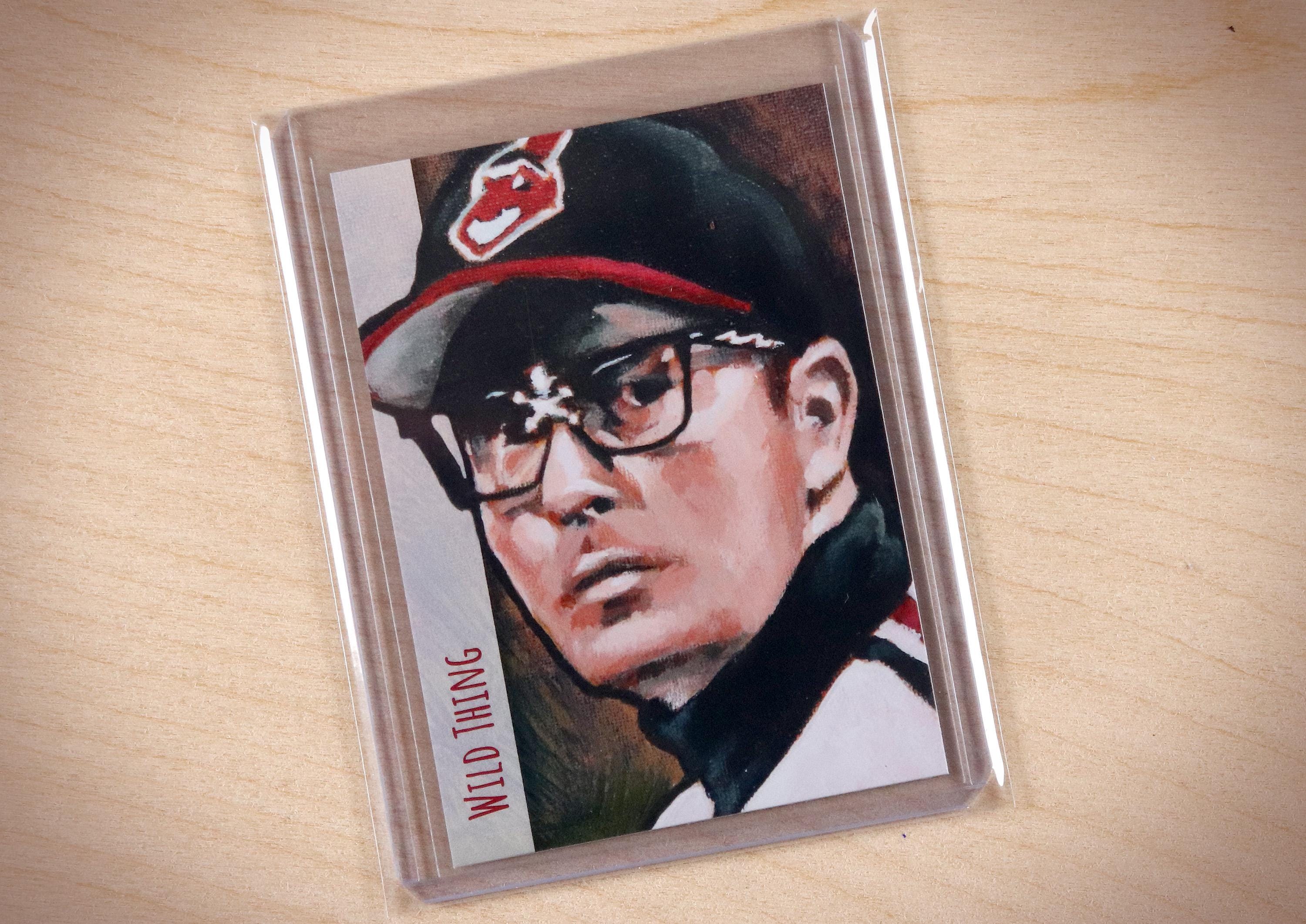 Major League Rick Wild Thing Vaughn Charlie Sheen ACEO Limited Edition Baseball Art Card
