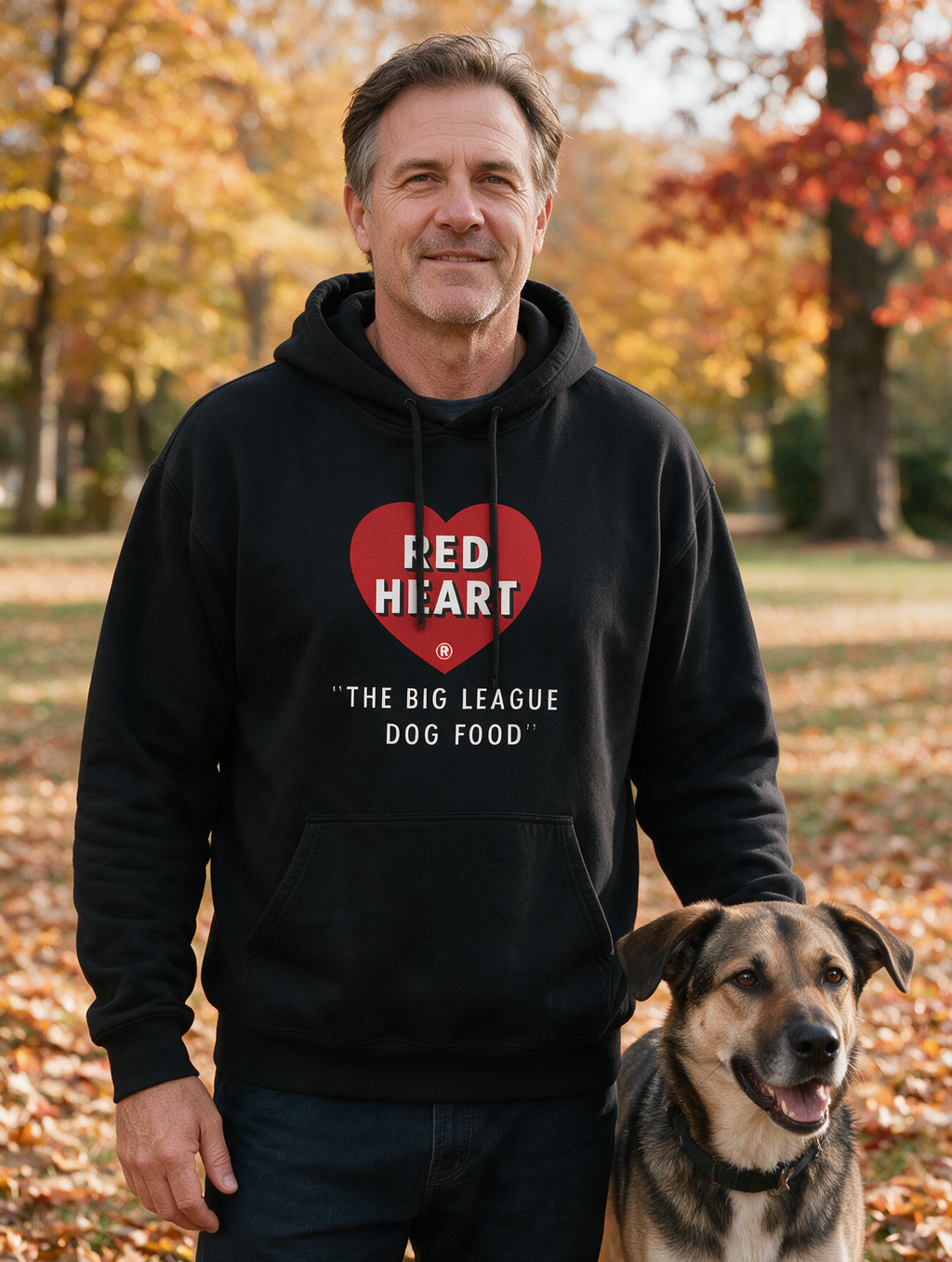1954 Red Heart Dog Food Baseball Vintage Logo Unisex Pullover Hoodie